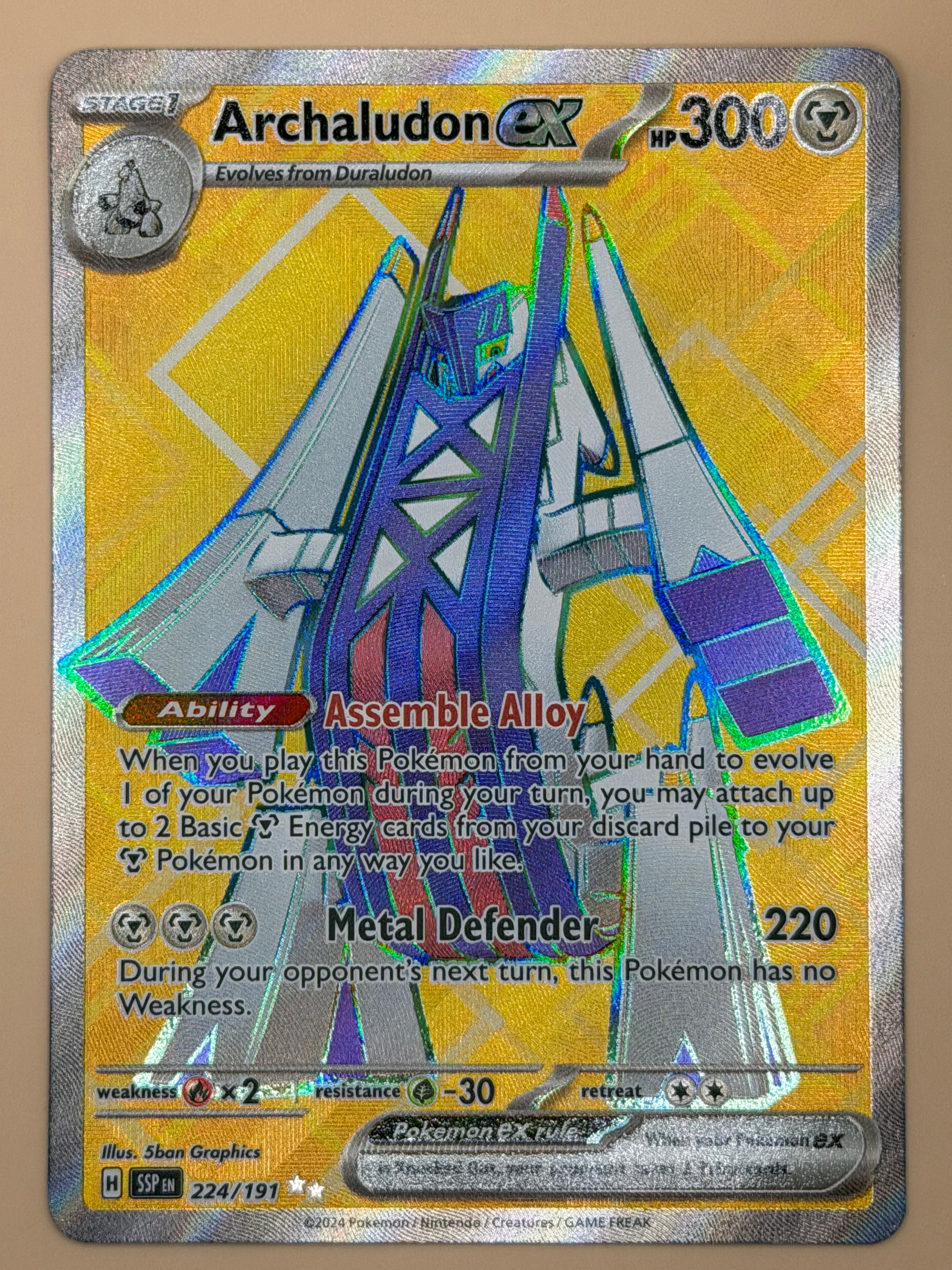 224/191 Archaludon ex - Surging Sparks