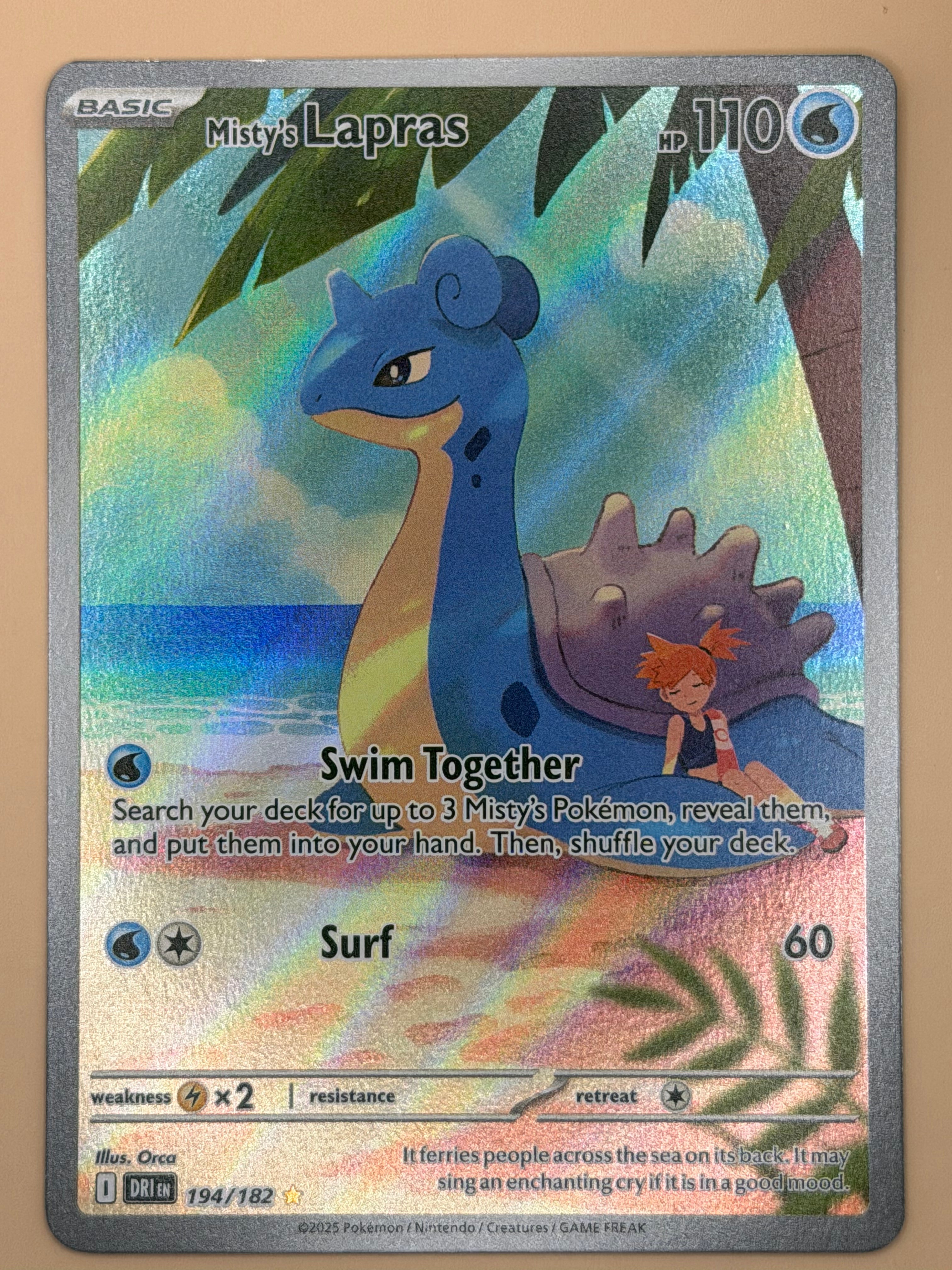 194/182 Misty's Lapras - Destined Rivals