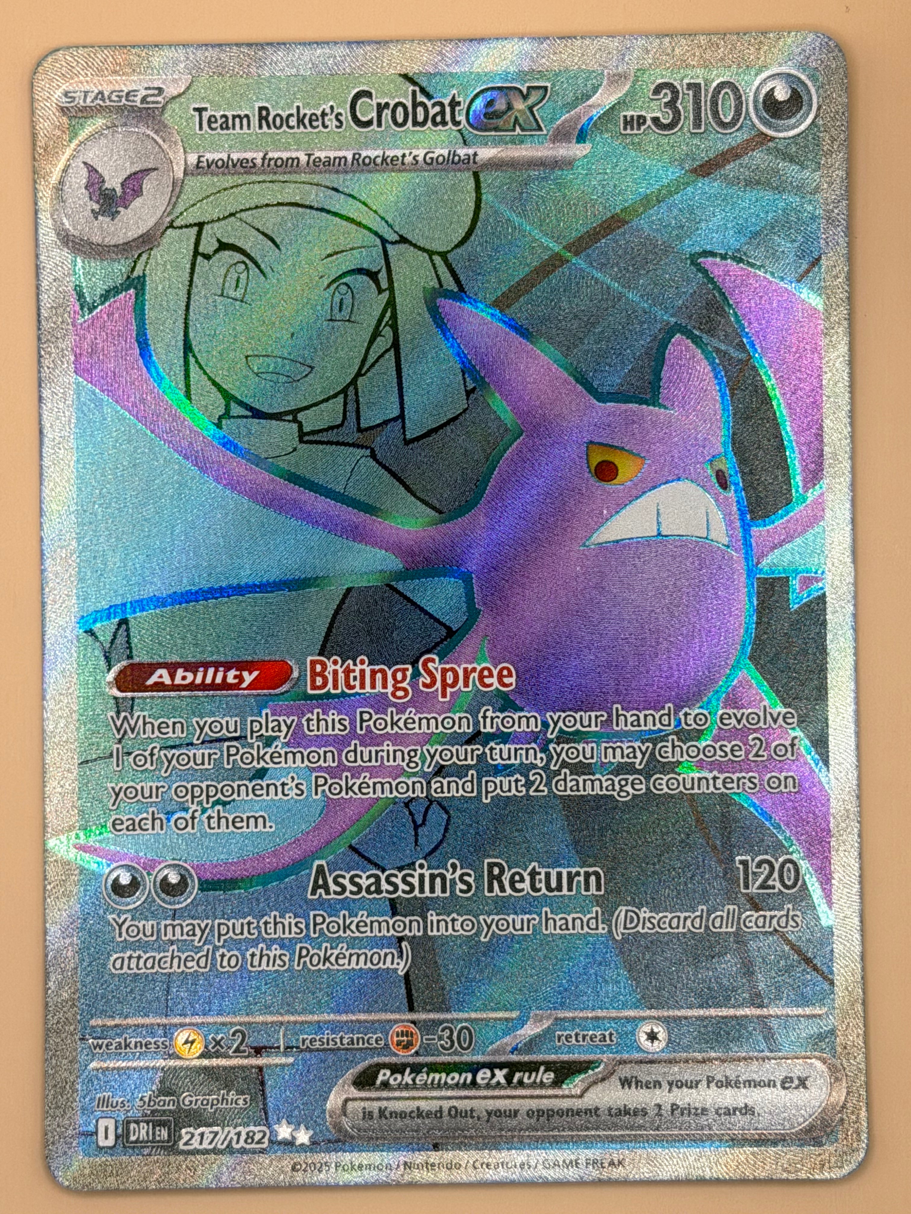 217/182 Team Rocket's Crobat - Destined Rivals