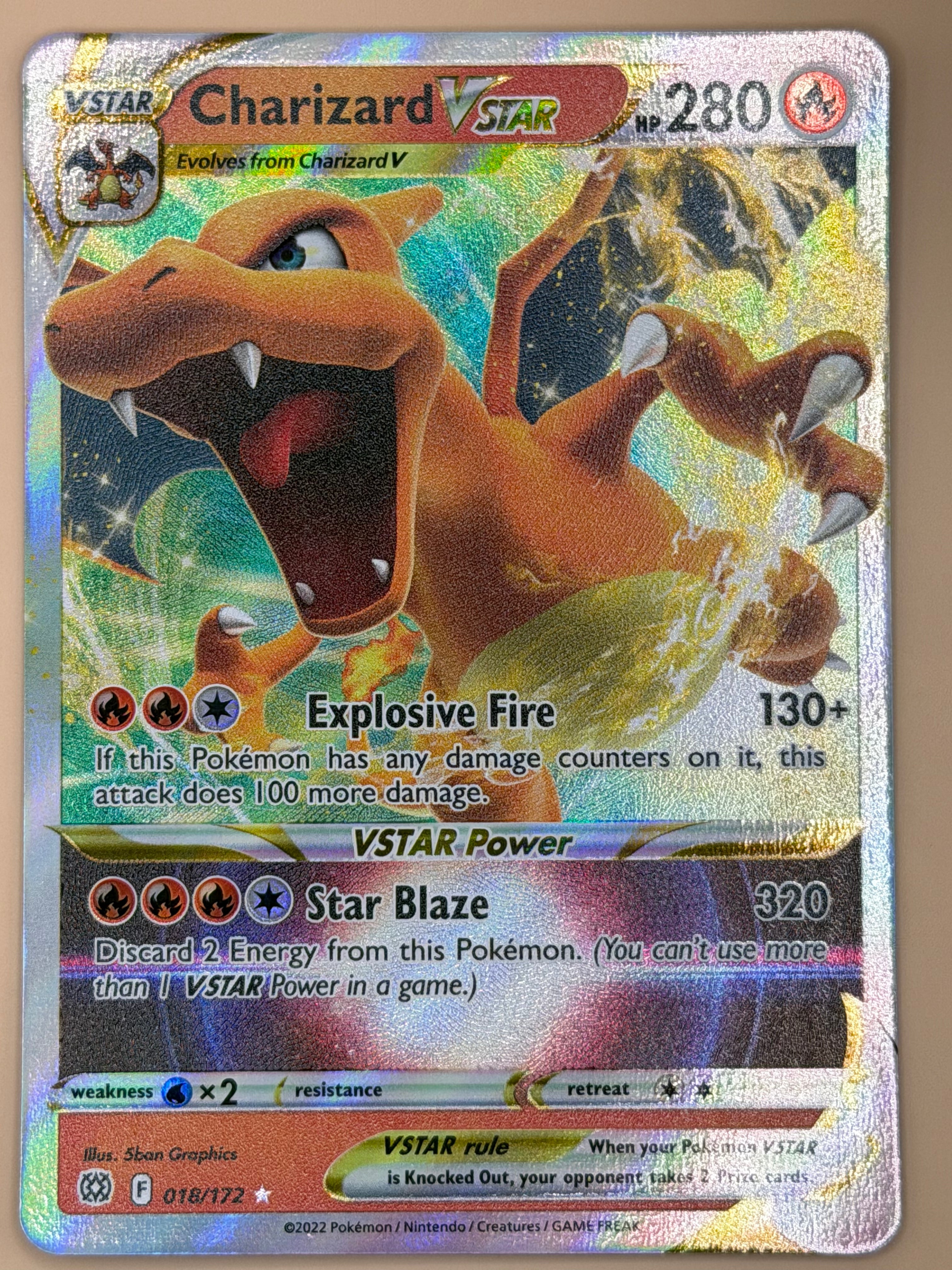 018/172 Charizard VStar - Brilliant Stars