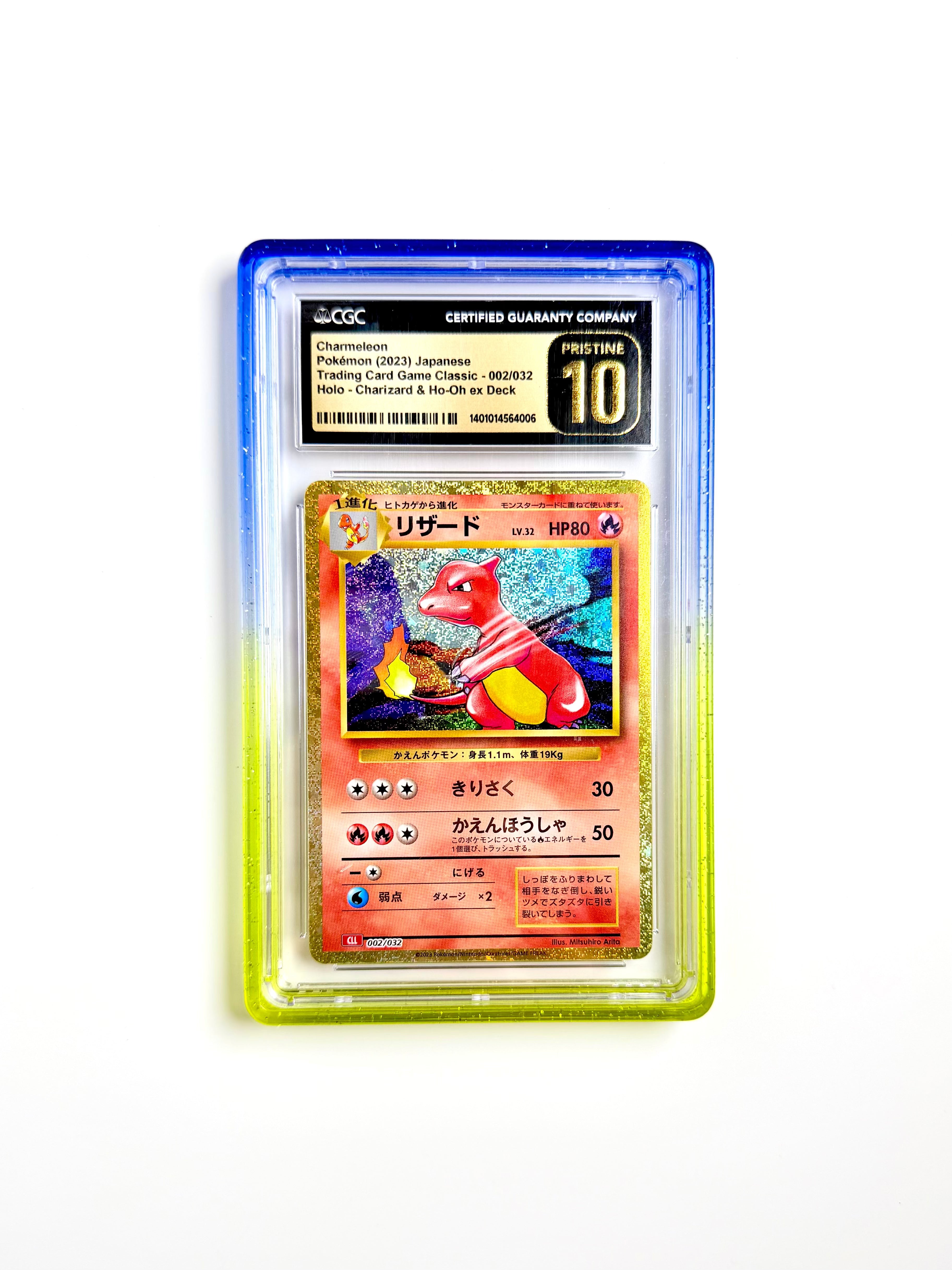 CGC 10 Pristine - Pokemon - Charmeleon - Classic Charizard & Ho-Oh ex Deck Japanese Holo #002
