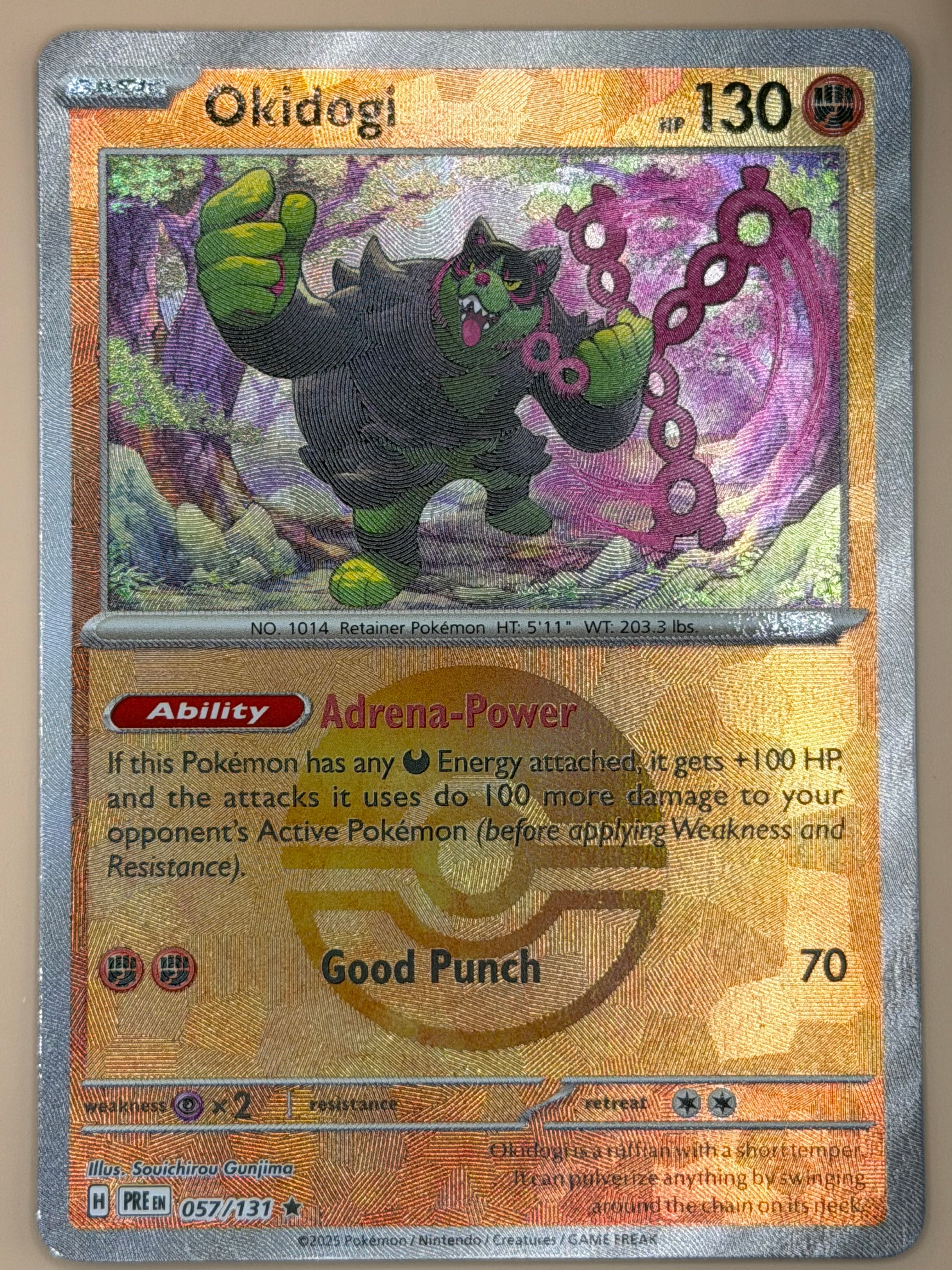 057/132 Okidogi - Pokeball Pattern - Prismatic Evolutions