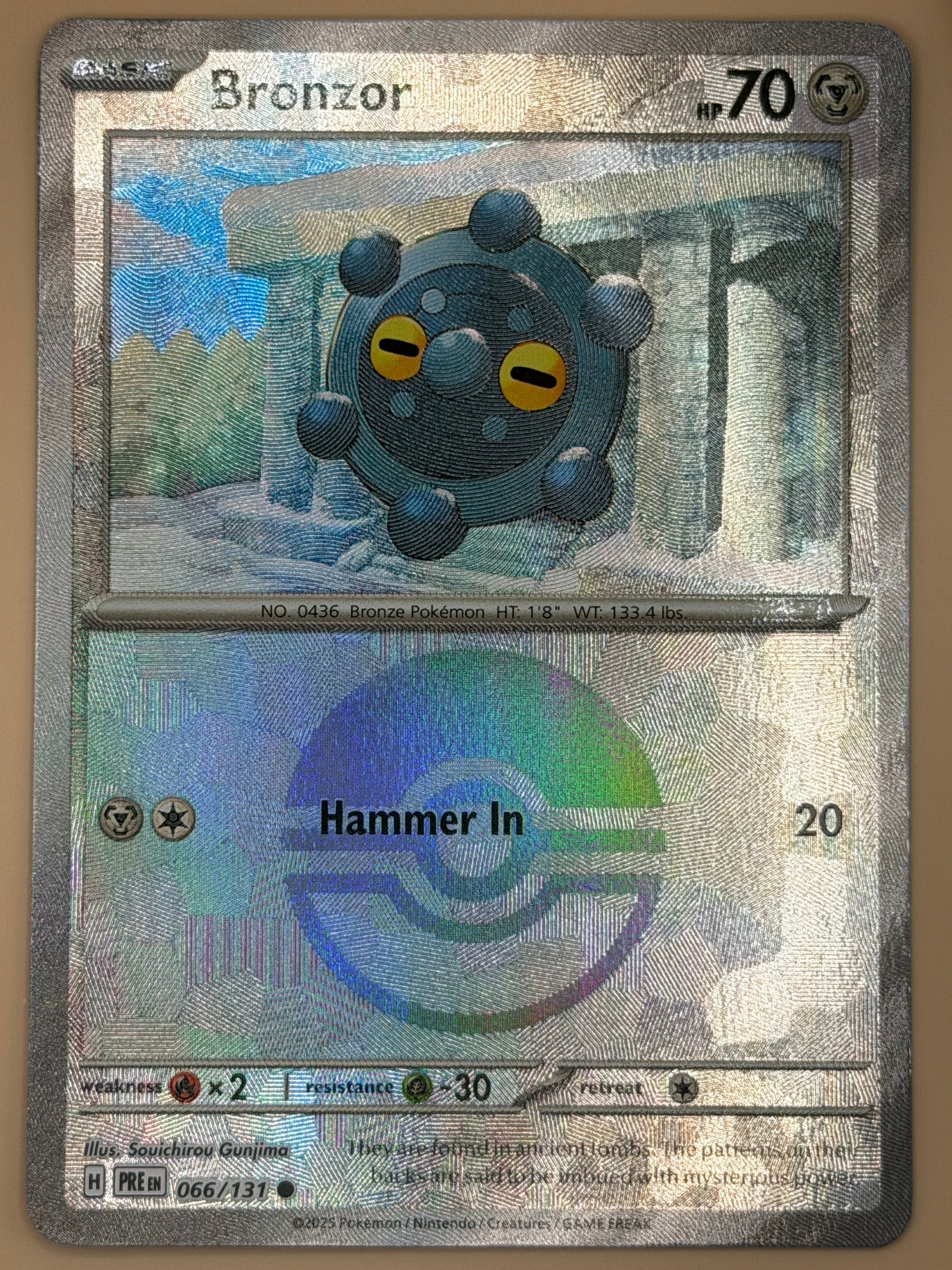 066/132 Bronzor - Pokeball Pattern - Prismatic Evolutions
