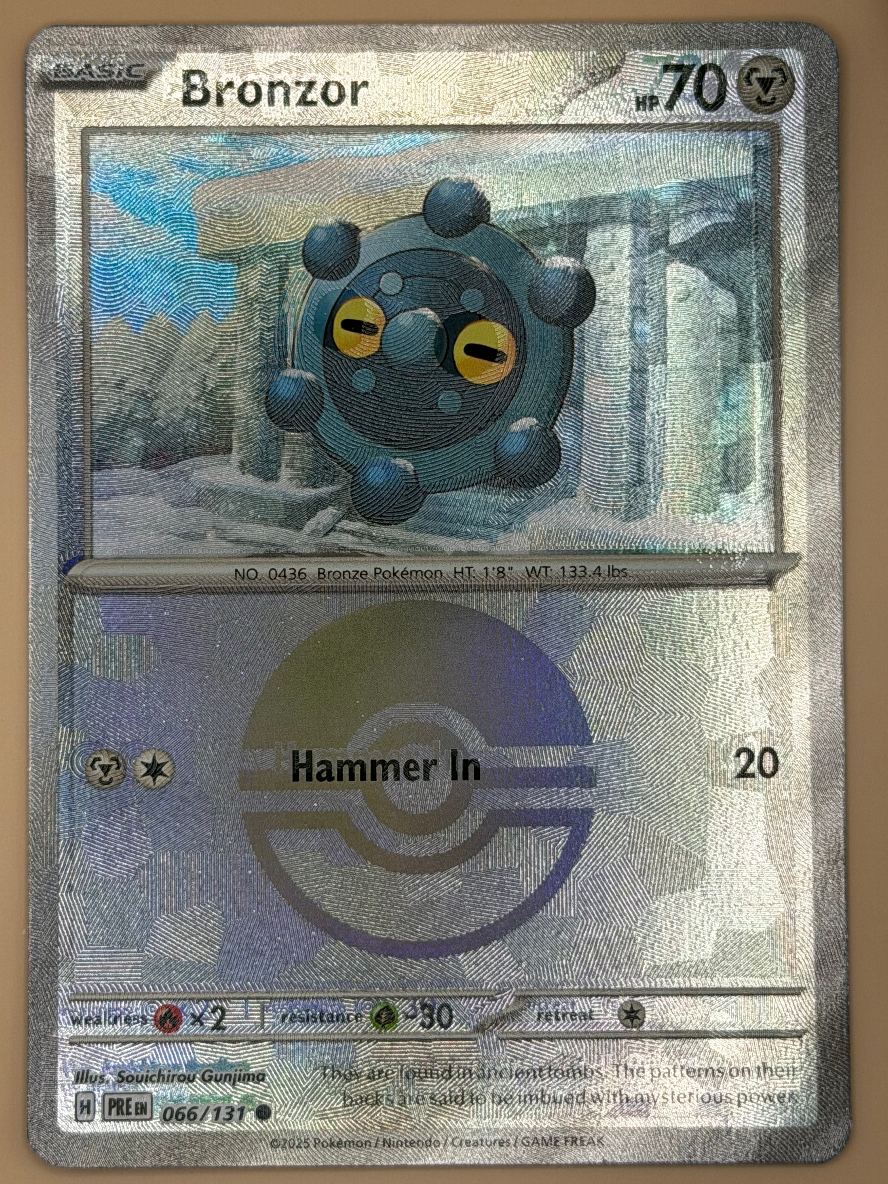 066/132 Bronzor - Pokeball Pattern - Prismatic Evolutions