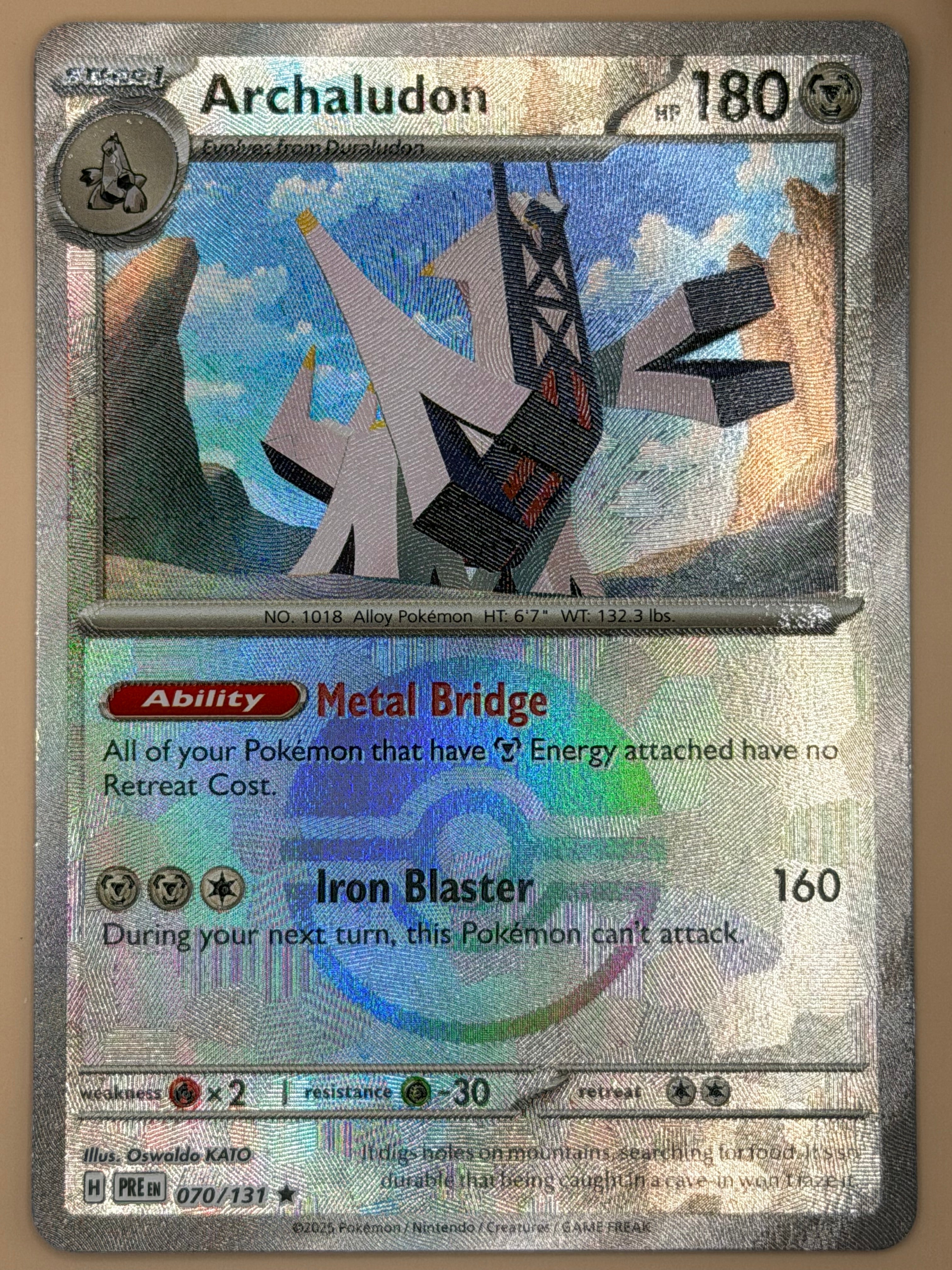 070/132 Archaludon - Pokeball Pattern - Prismatic Evolutions