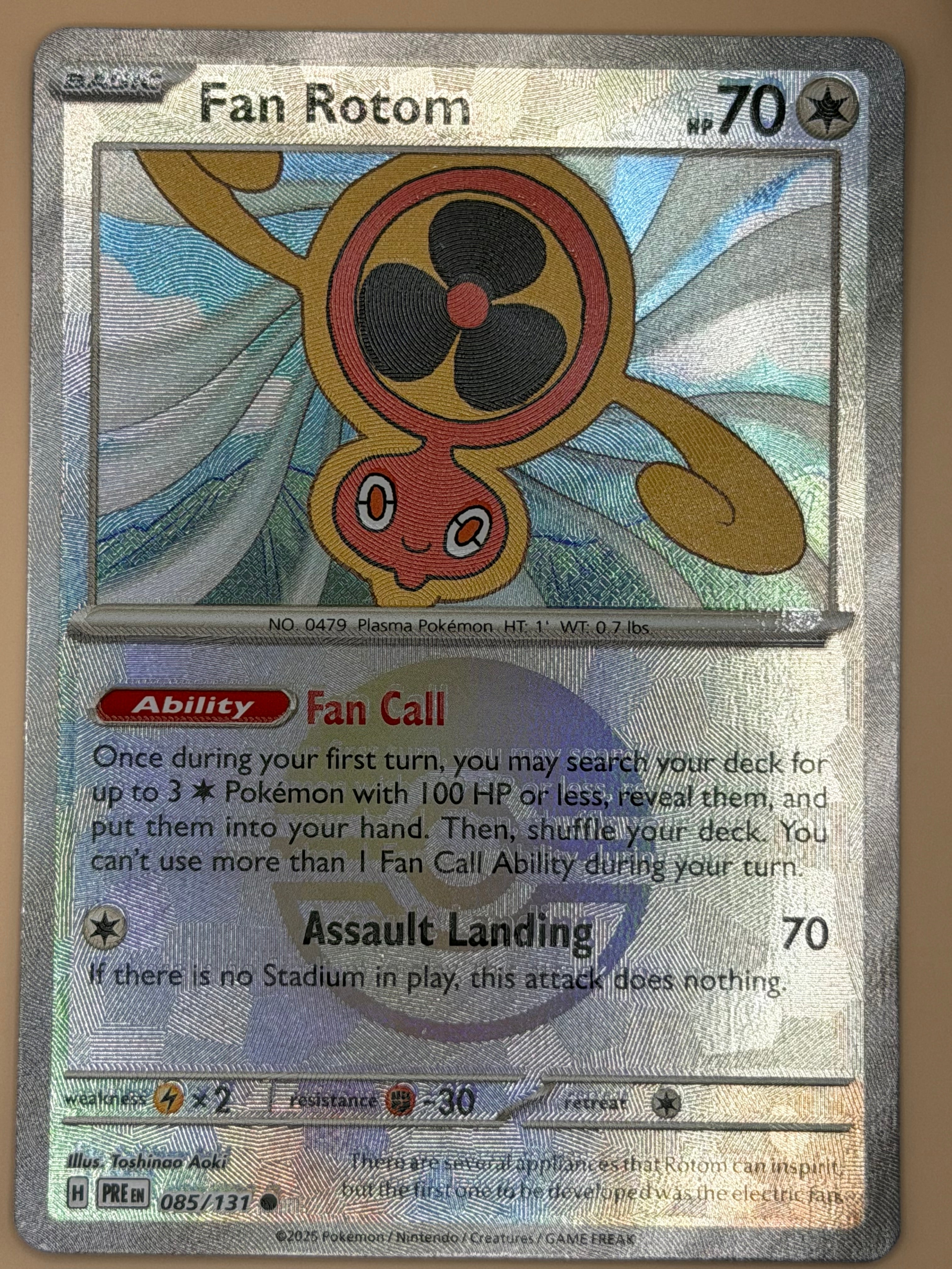 085/132 Fan Rotom - Pokeball Pattern - Prismatic Evolutions