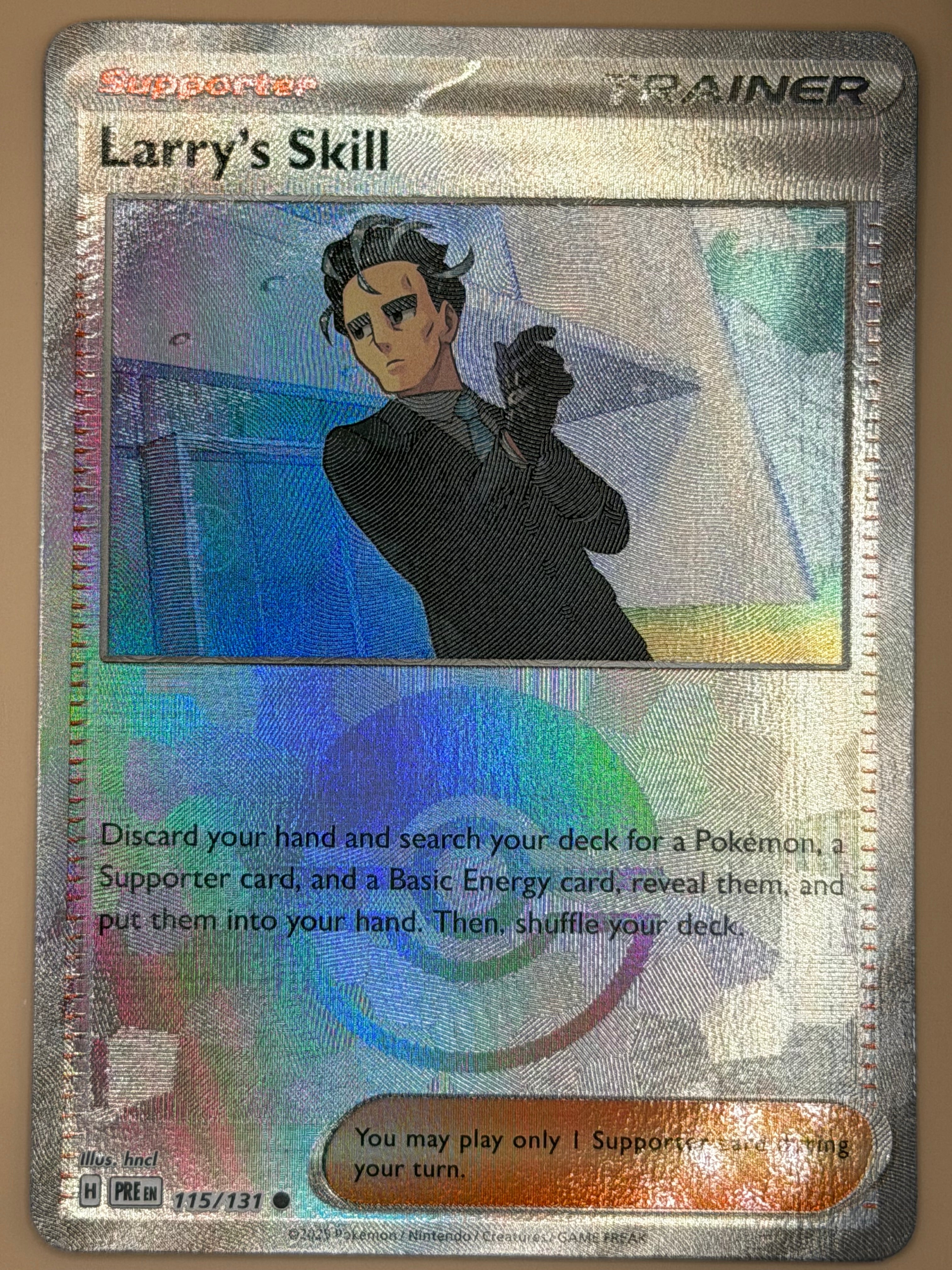115/132 Larry's Skill - Pokeball Pattern - Prismatic Evolutions