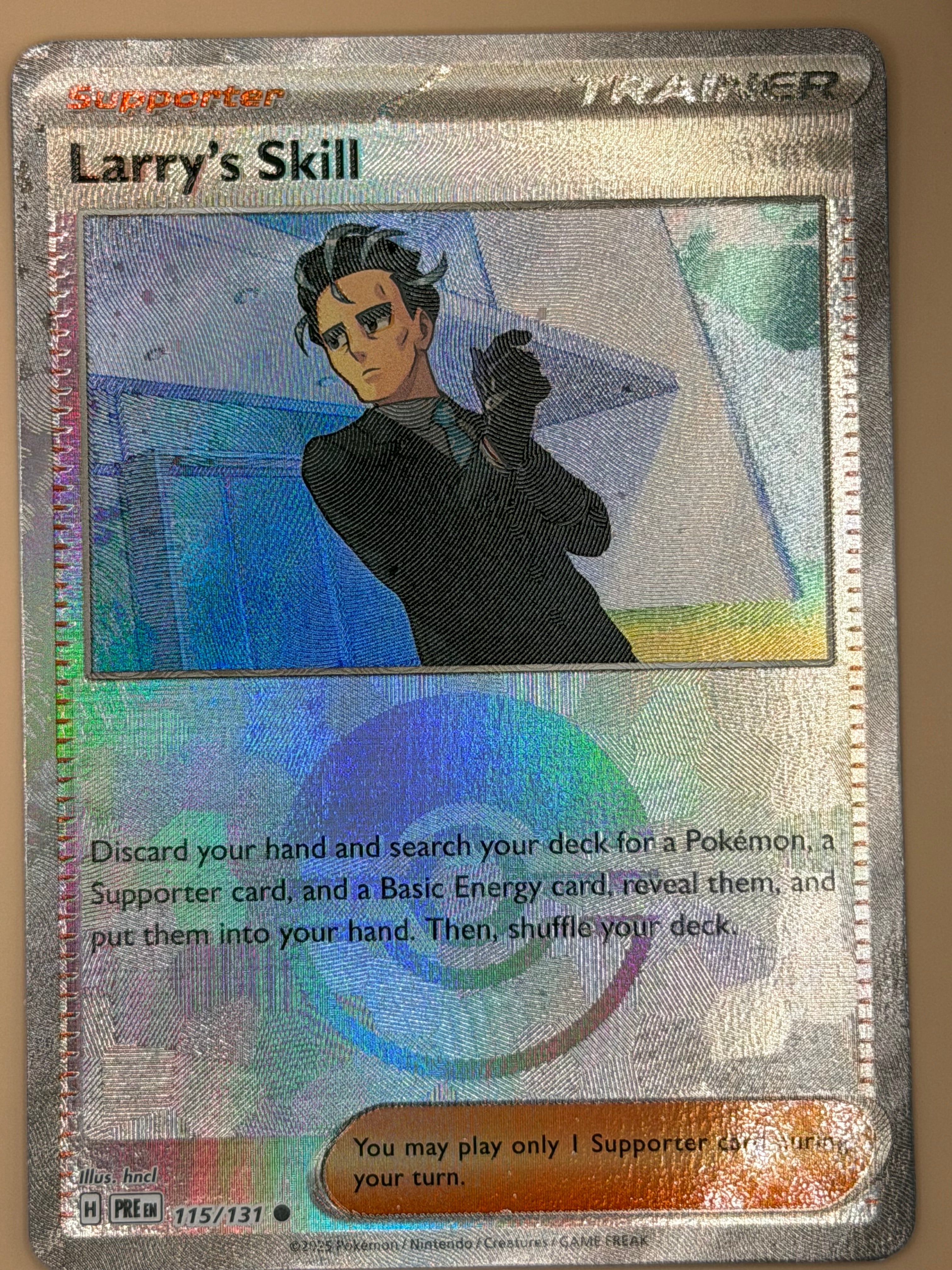 115/132 Larry's Skill - Pokeball Pattern - Prismatic Evolutions