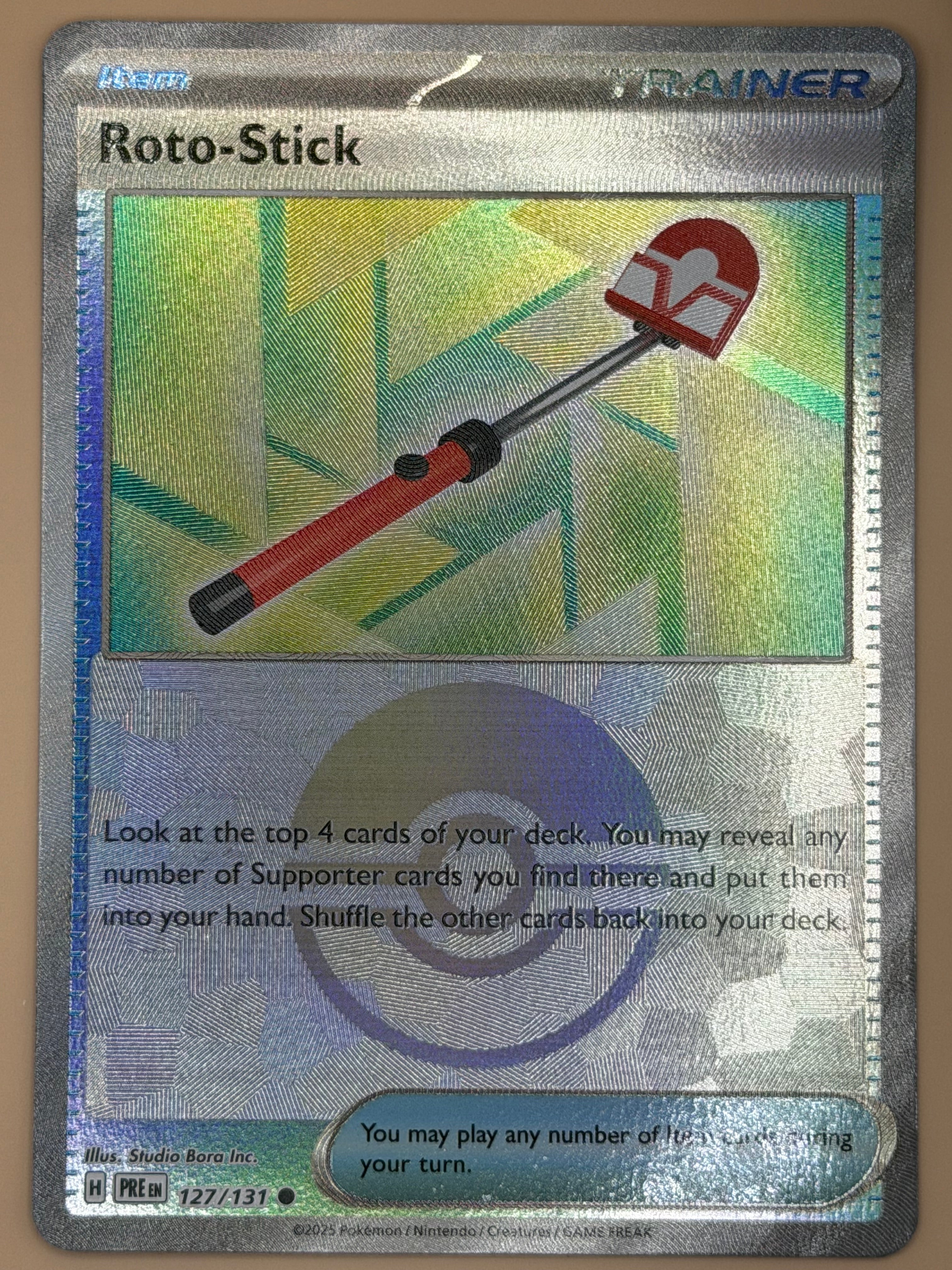127/132 Roto-Stick - Pokeball Pattern - Prismatic Evolutions
