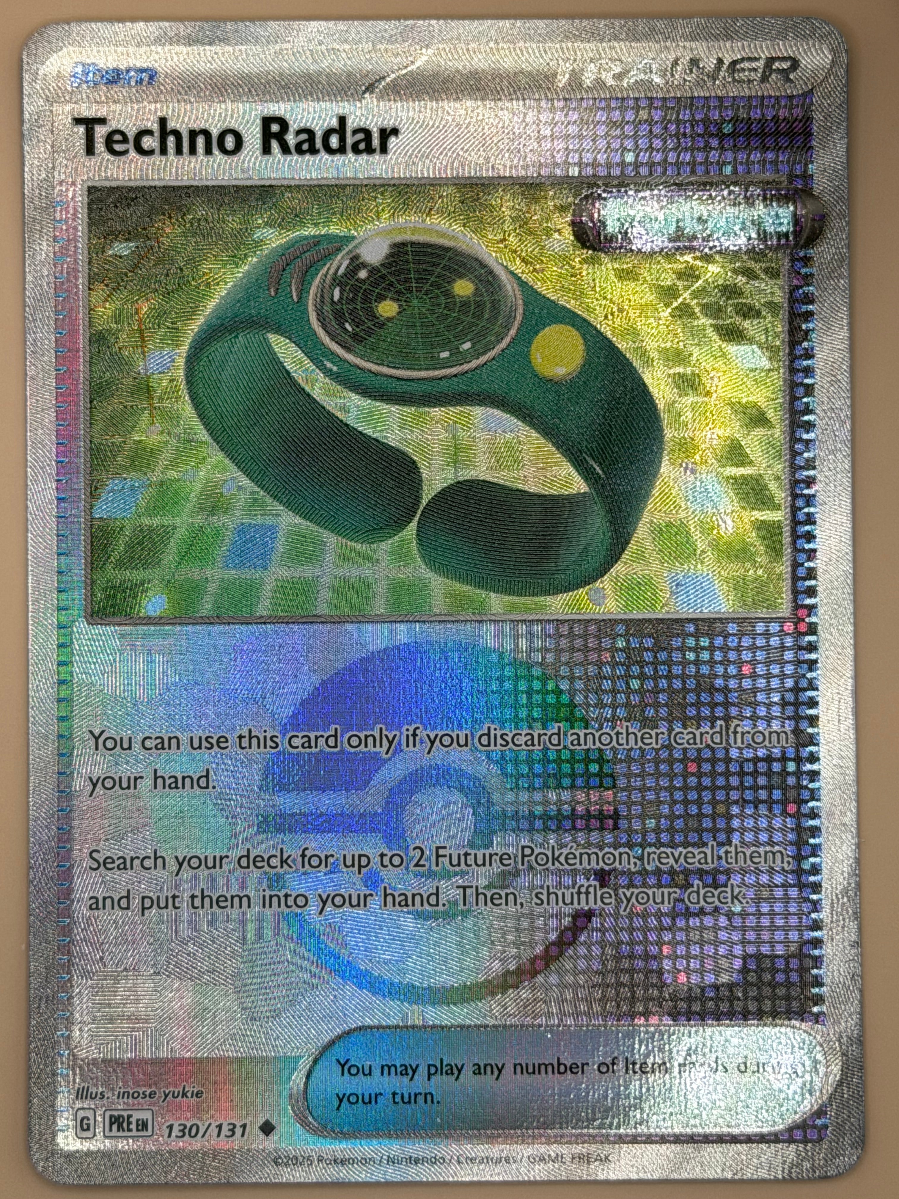 130/132 Techno Radar - Pokeball Pattern - Prismatic Evolutions