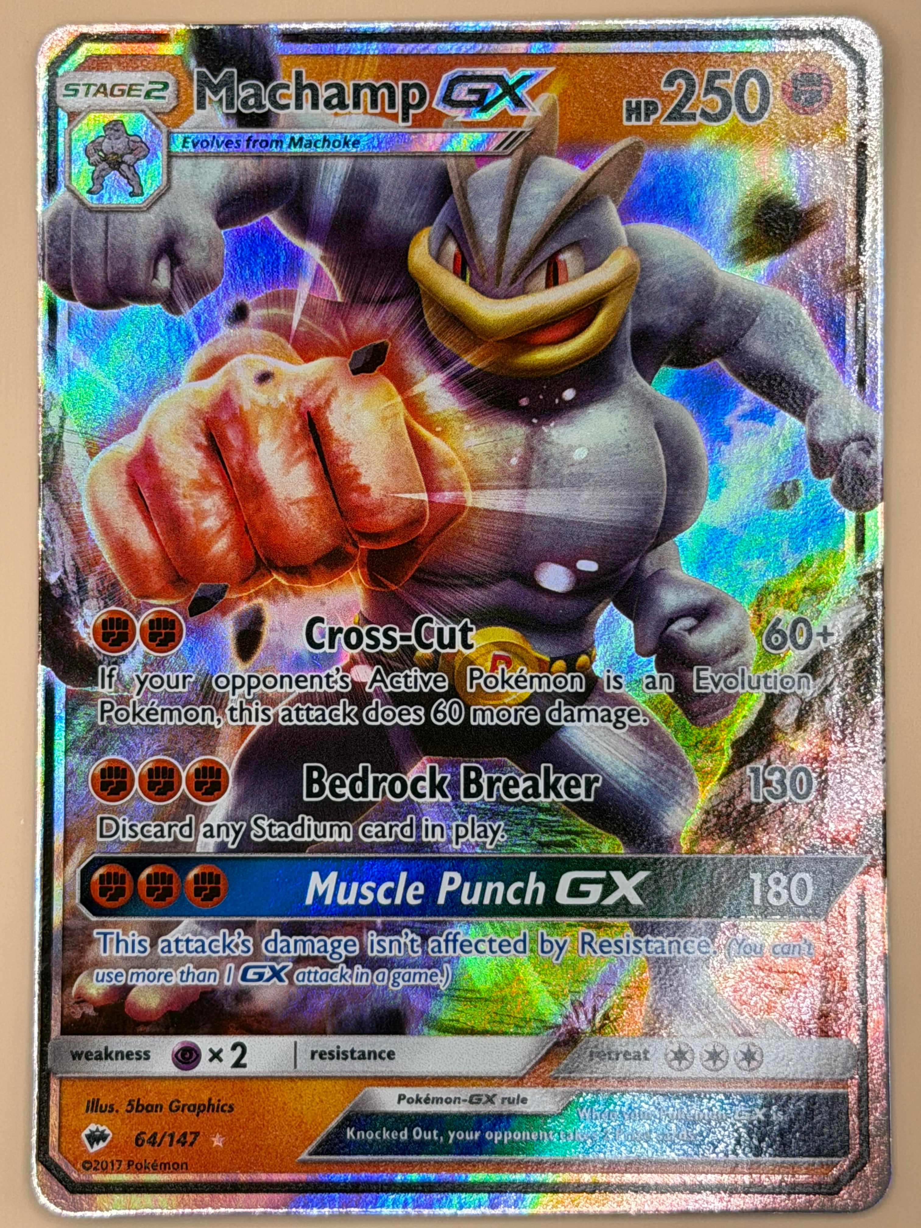 064/147 Machamp GX - Burning Shadows