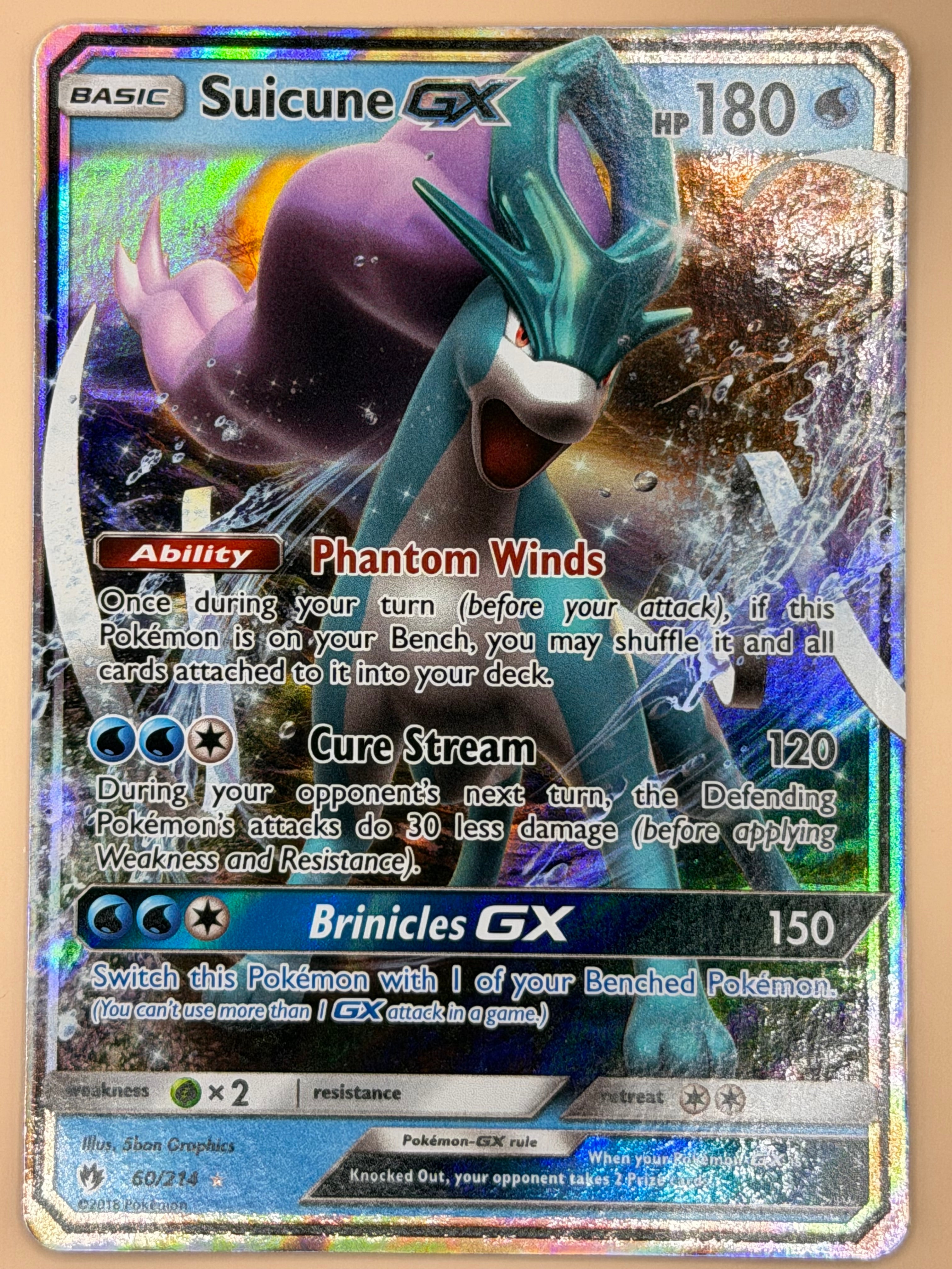 060/214 Suicune GX - Lost Thunder