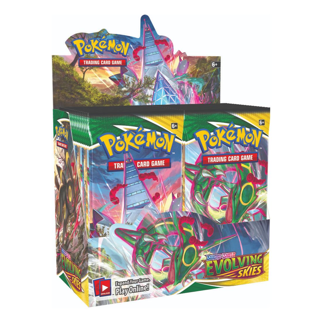 Pokémon Evolving Skies Booster Box (seald, with high quality acrylic)
