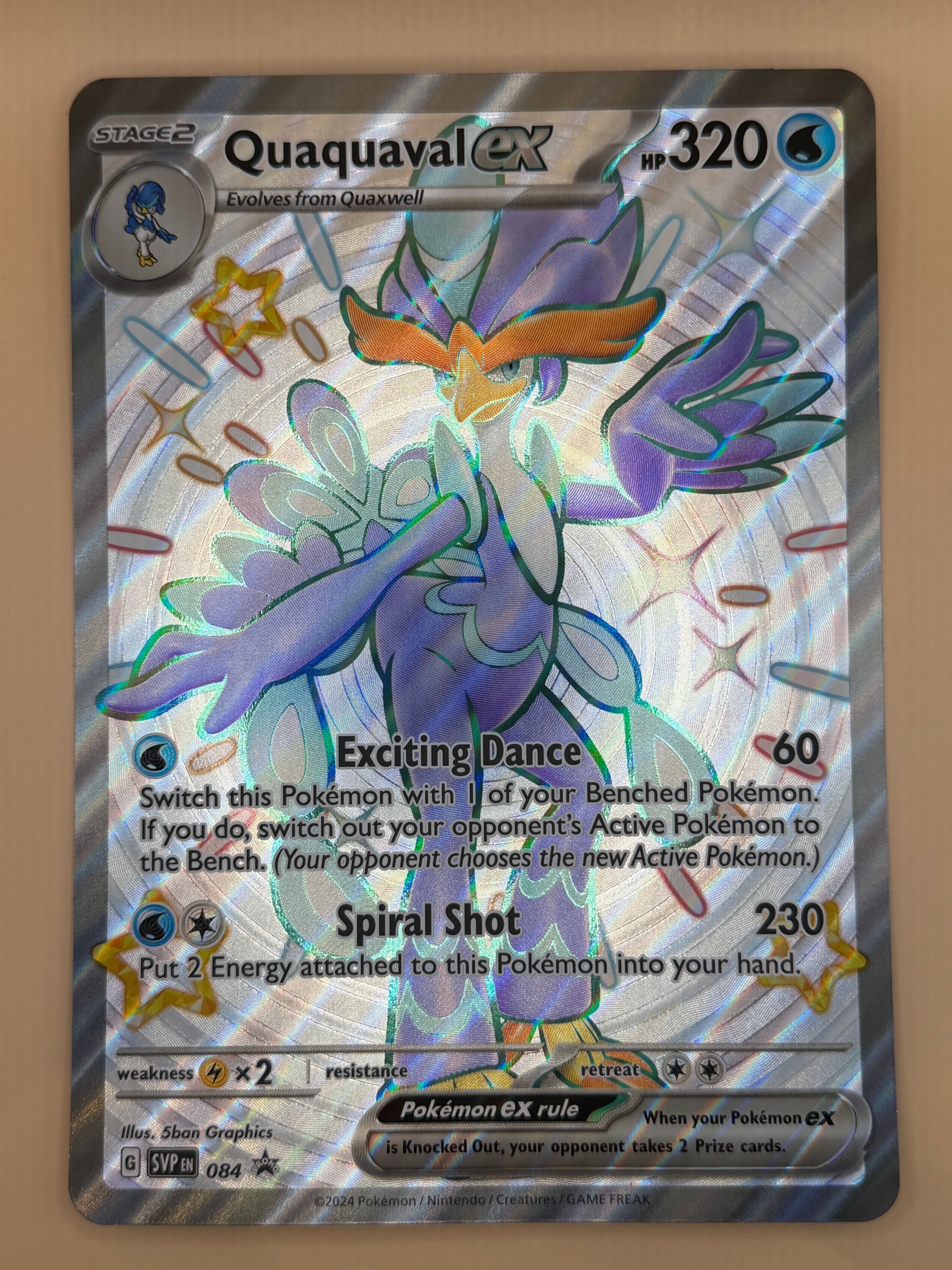 Quaquaval ex - Paldean Fates Premium Collection Promo (Jumbo)
