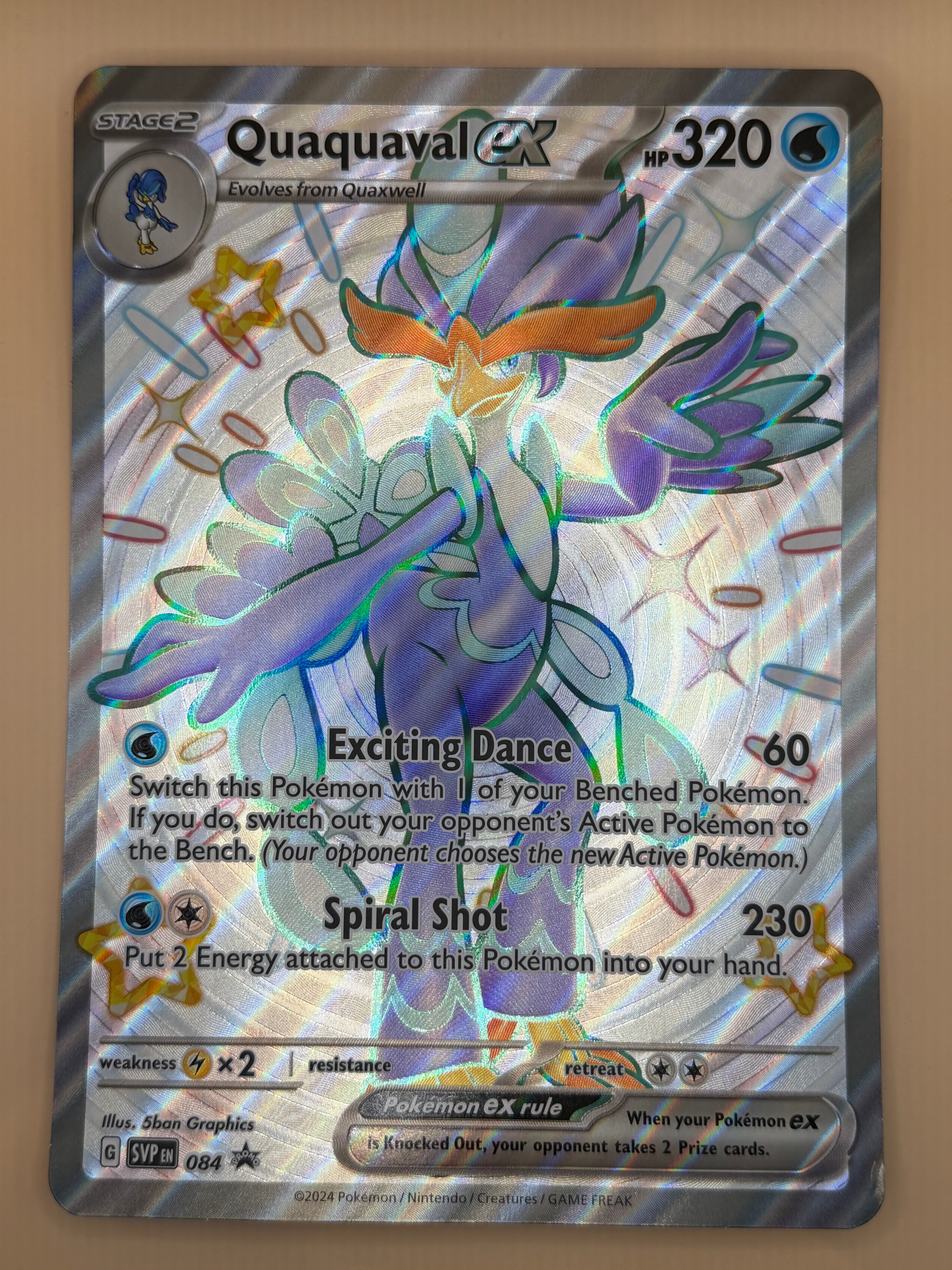Quaquaval ex - Paldean Fates Premium Collection Promo (Jumbo)