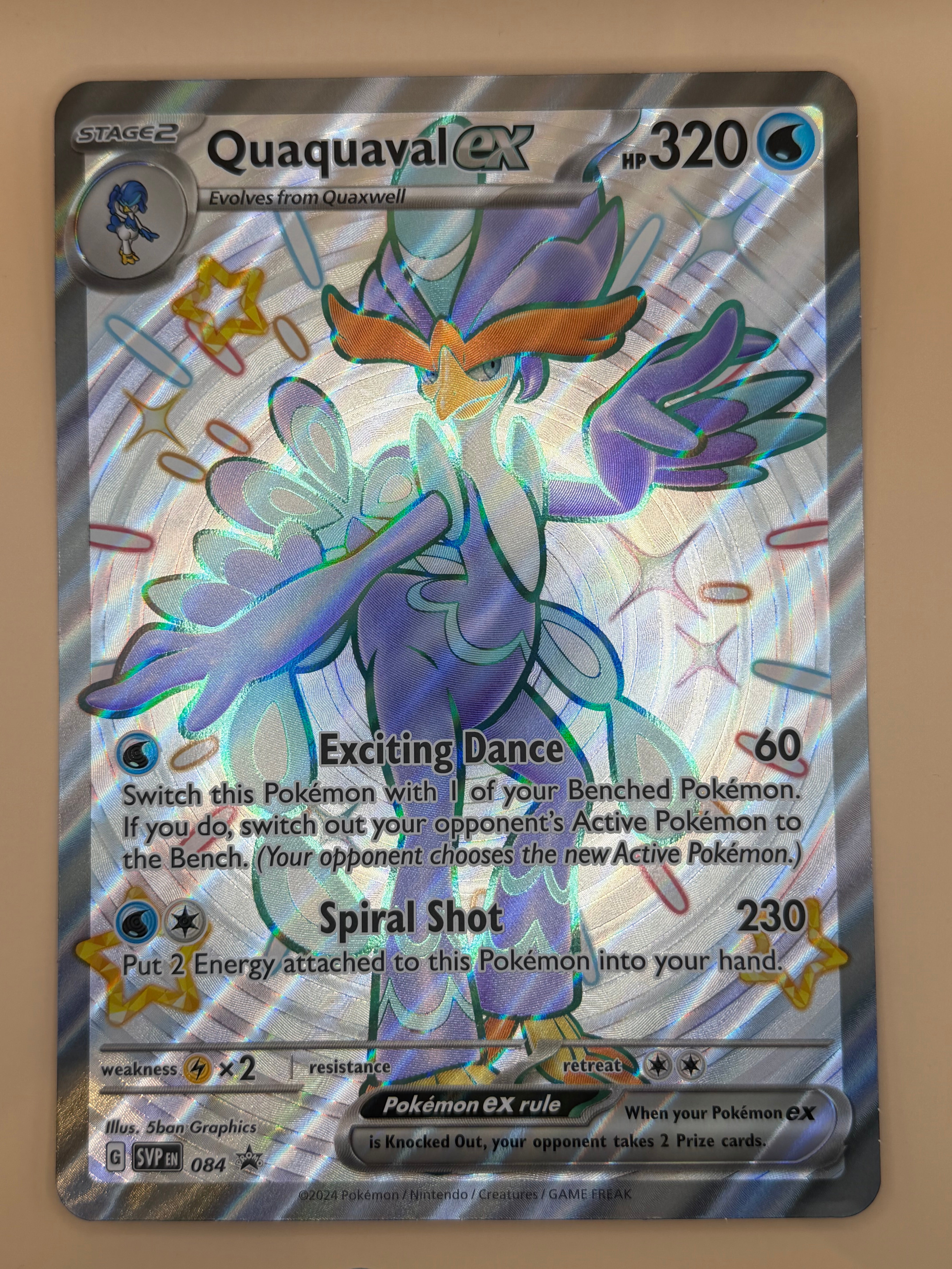 Quaquaval ex - Paldean Fates Premium Collection Promo (Jumbo)