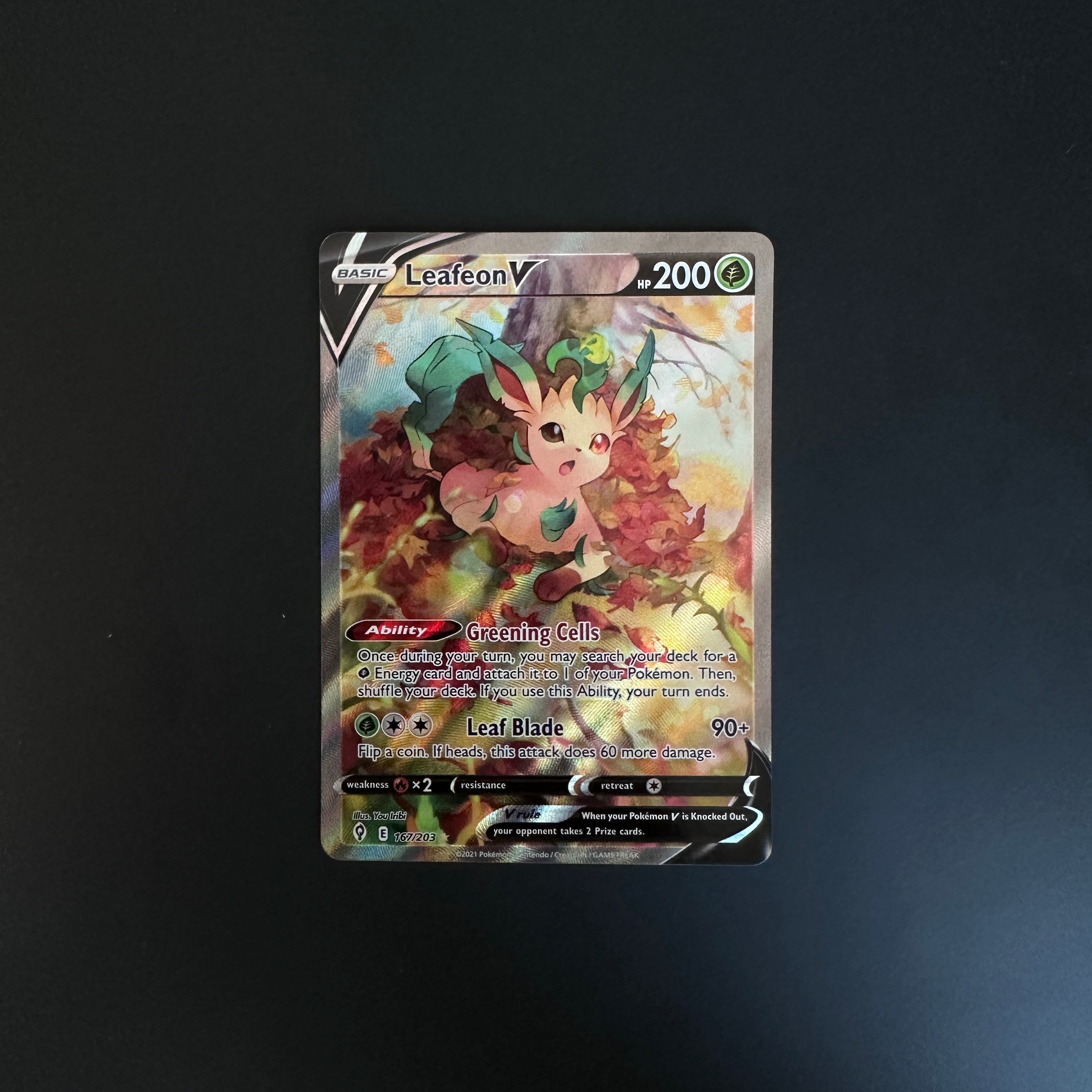 Leafeon V (Alternate Full Art) - SWSH07: Evolving Skies (SWSH07)