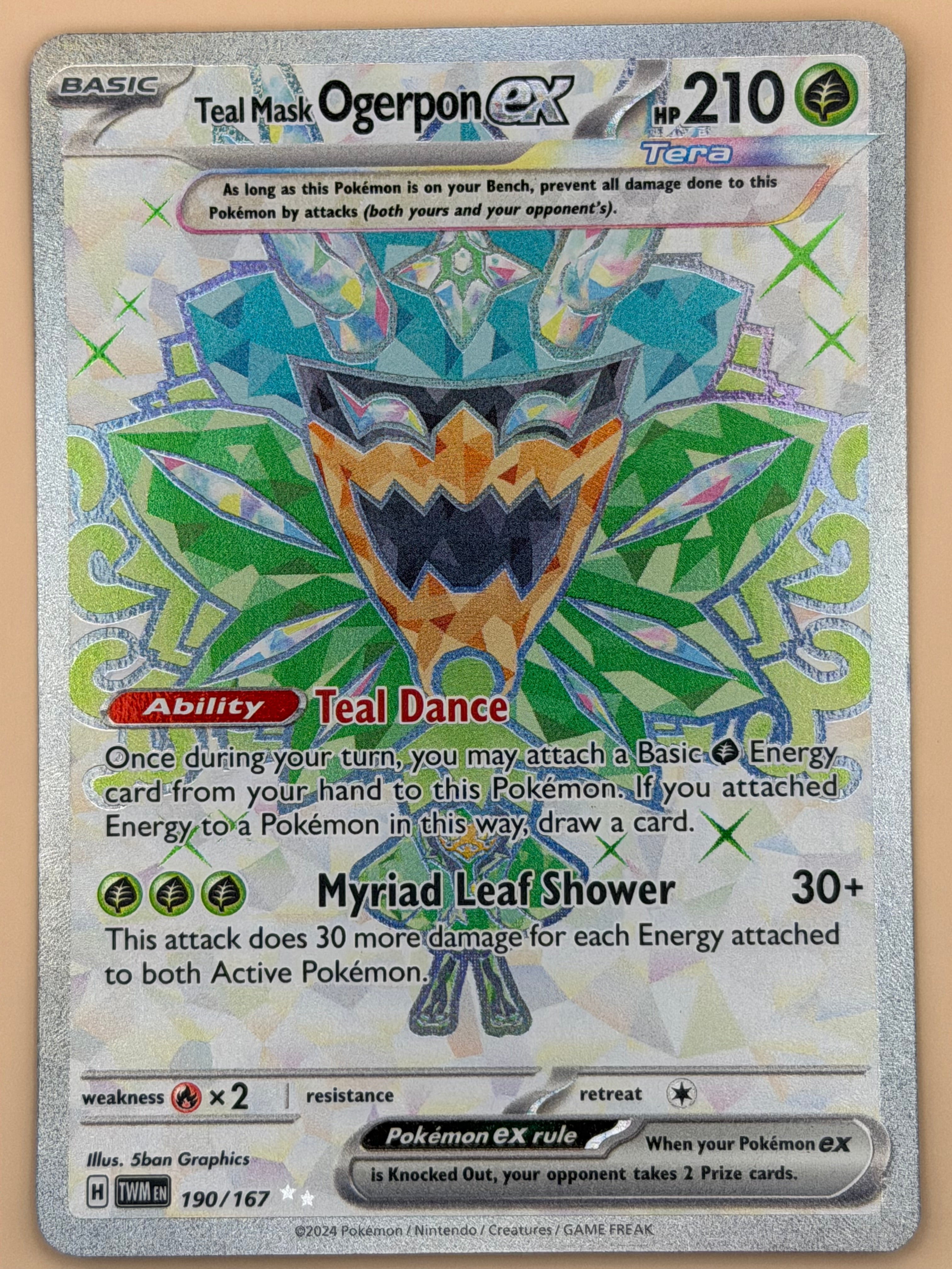 190/167 Teal Mask Ogerpon ex - Twilight Masquerade