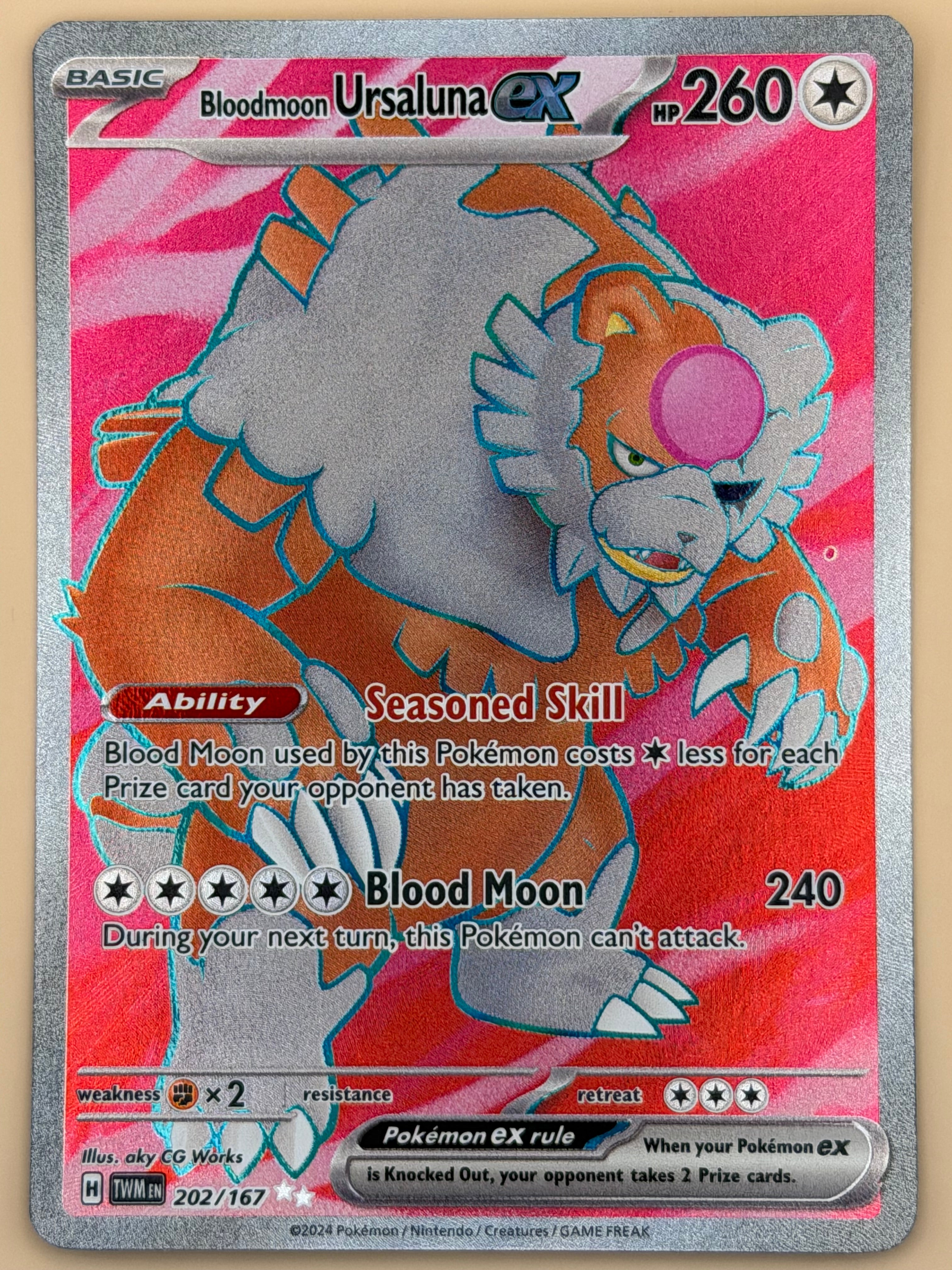 202/167 Bloodmoon Ursaluna ex - Twilight Masquerade