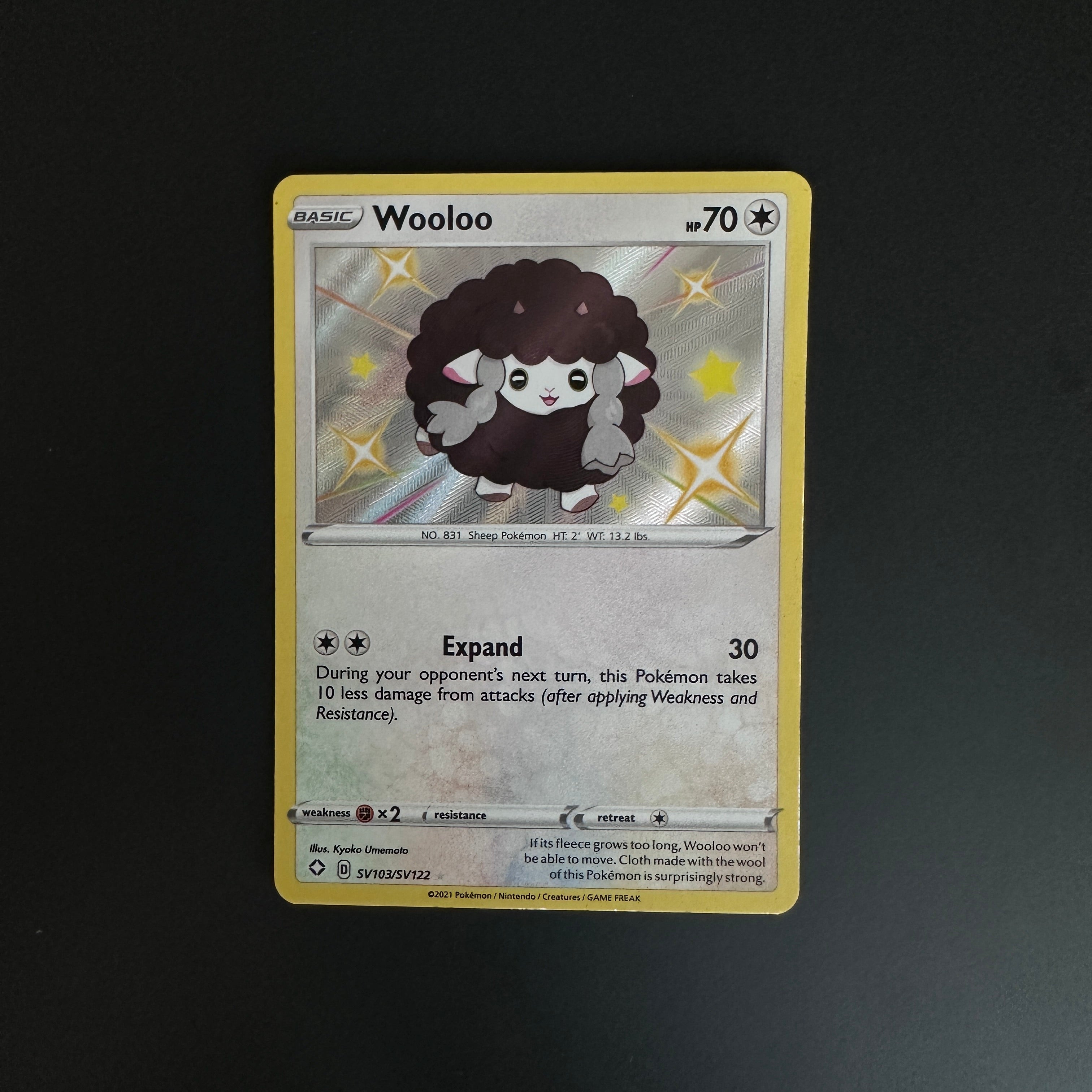 Wooloo Shining Fates: Shiny Vault Shiny Holo Rare SV103/SV122