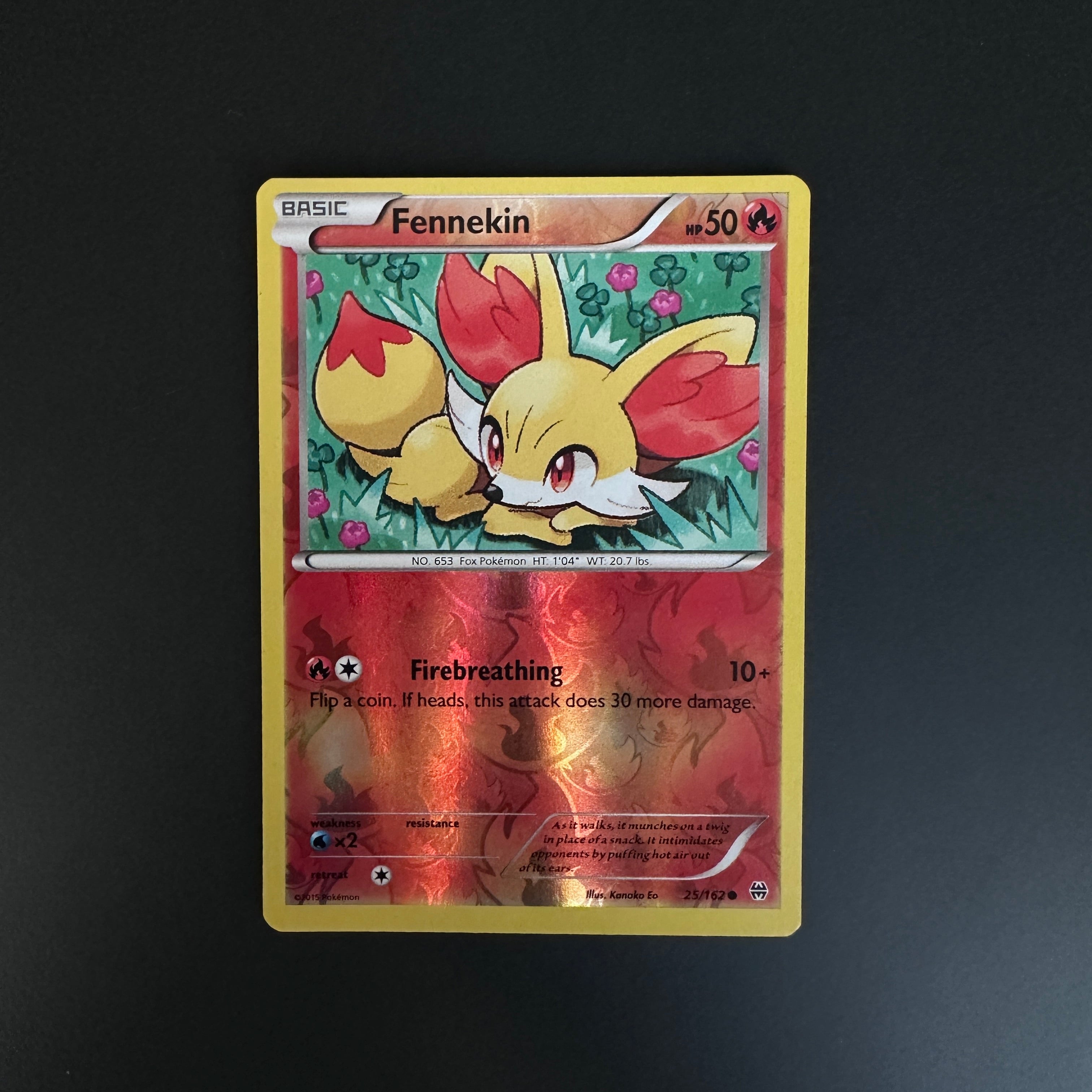 Fennekin - 25/162 - Common - Reverse Holo LP BREAKThrough