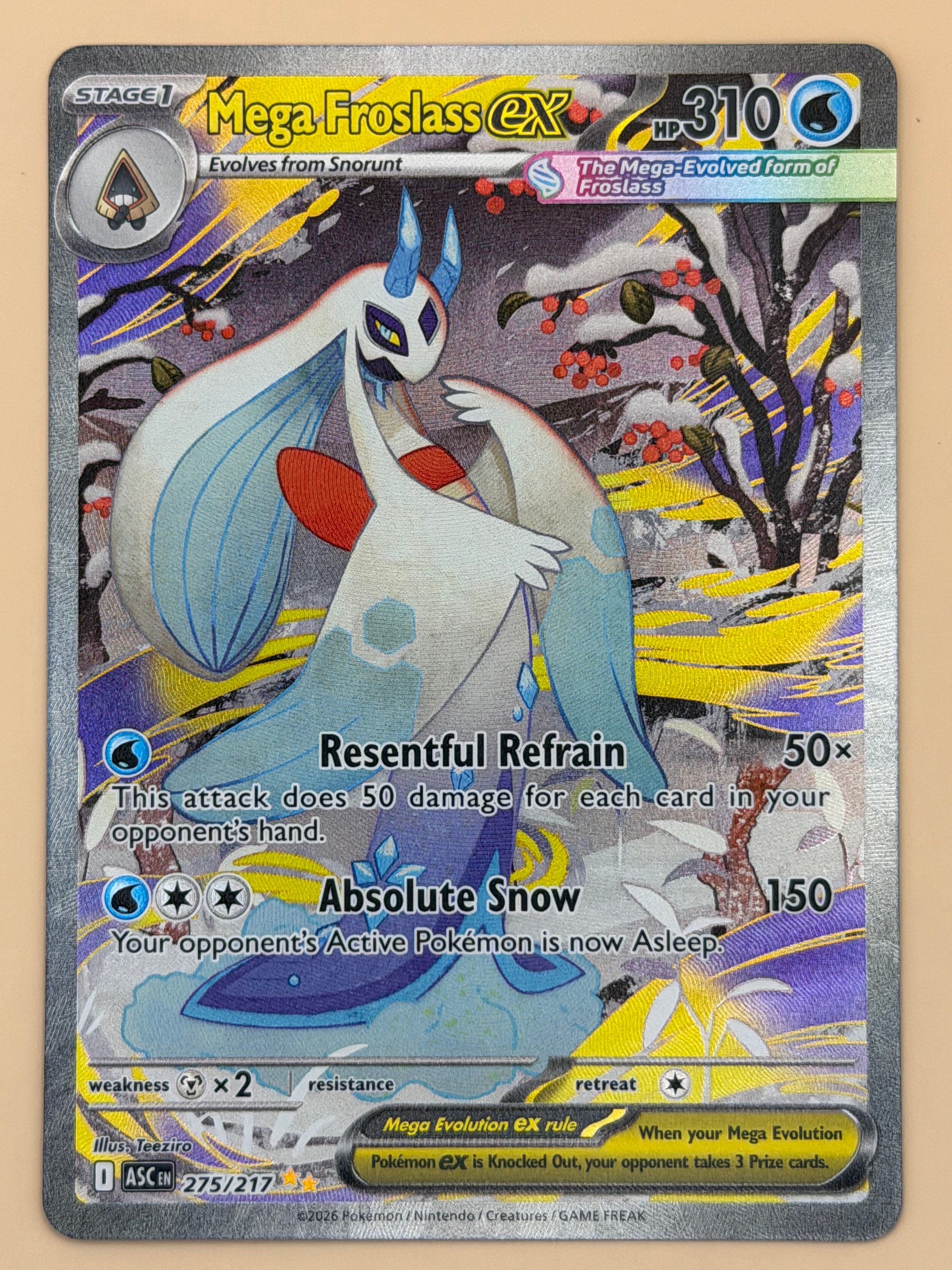 275/217 Mega Froslass ex - Ascended Heroes