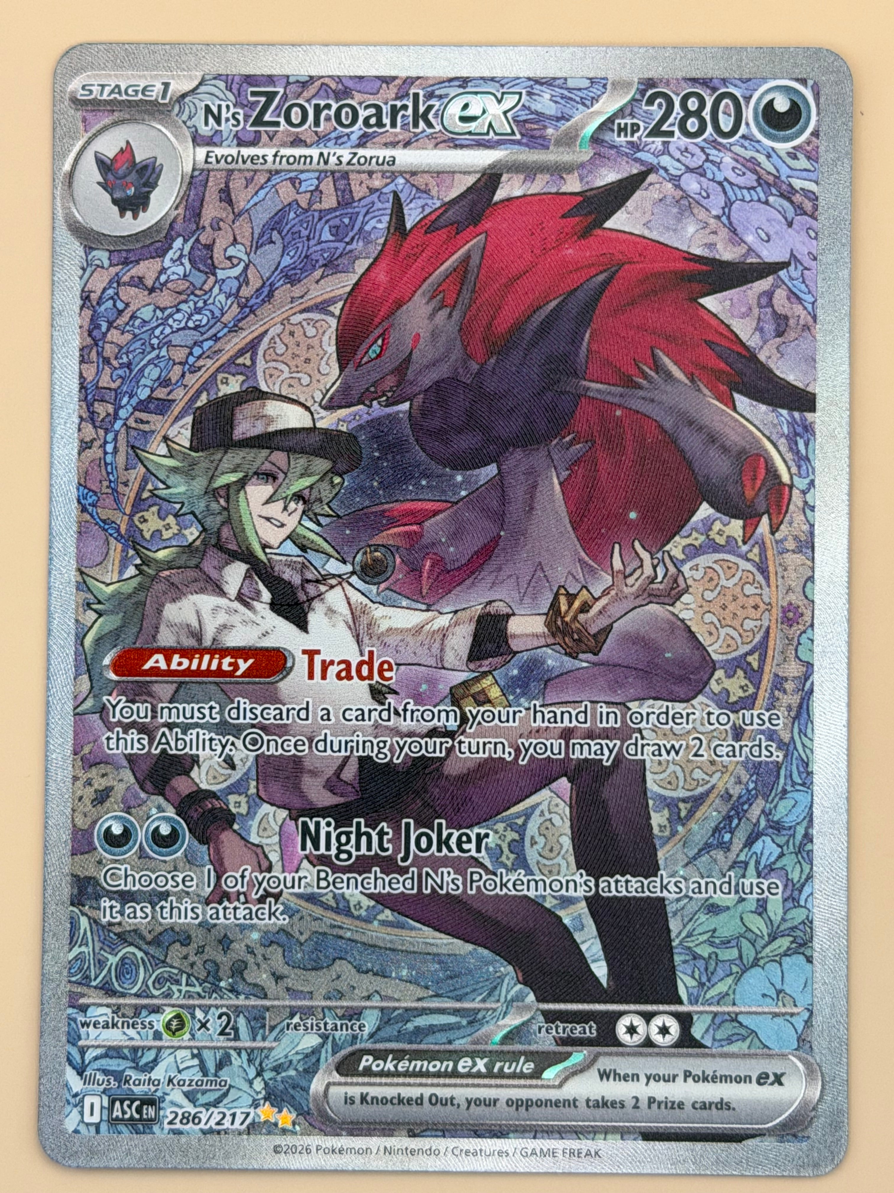 286/217 N's Zoroark ex - Ascended Heroes
