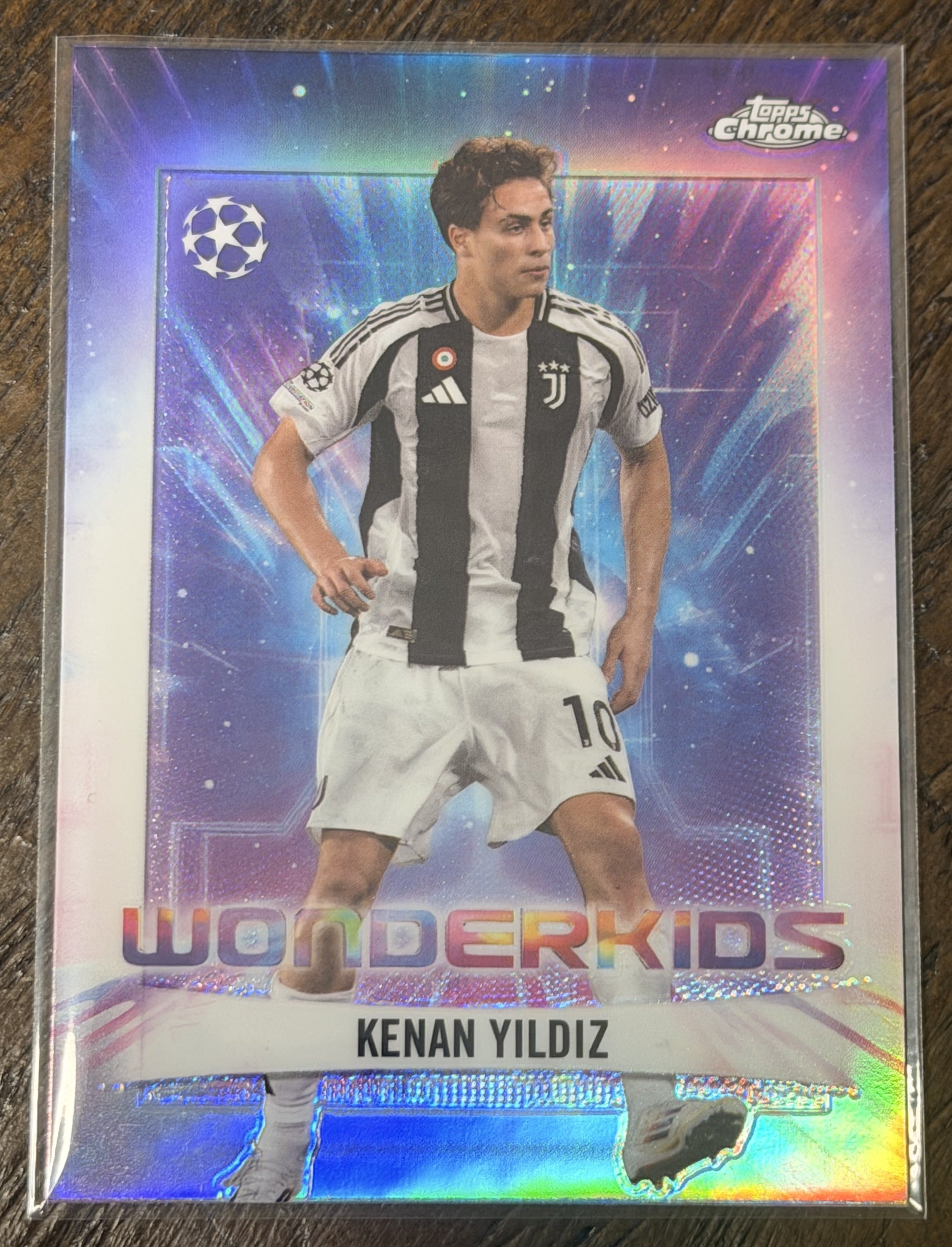 2024-25 Topps Chrome UEFA Club Competitions Kenan Yildiz Wonderkids #WK-19 — Juventus