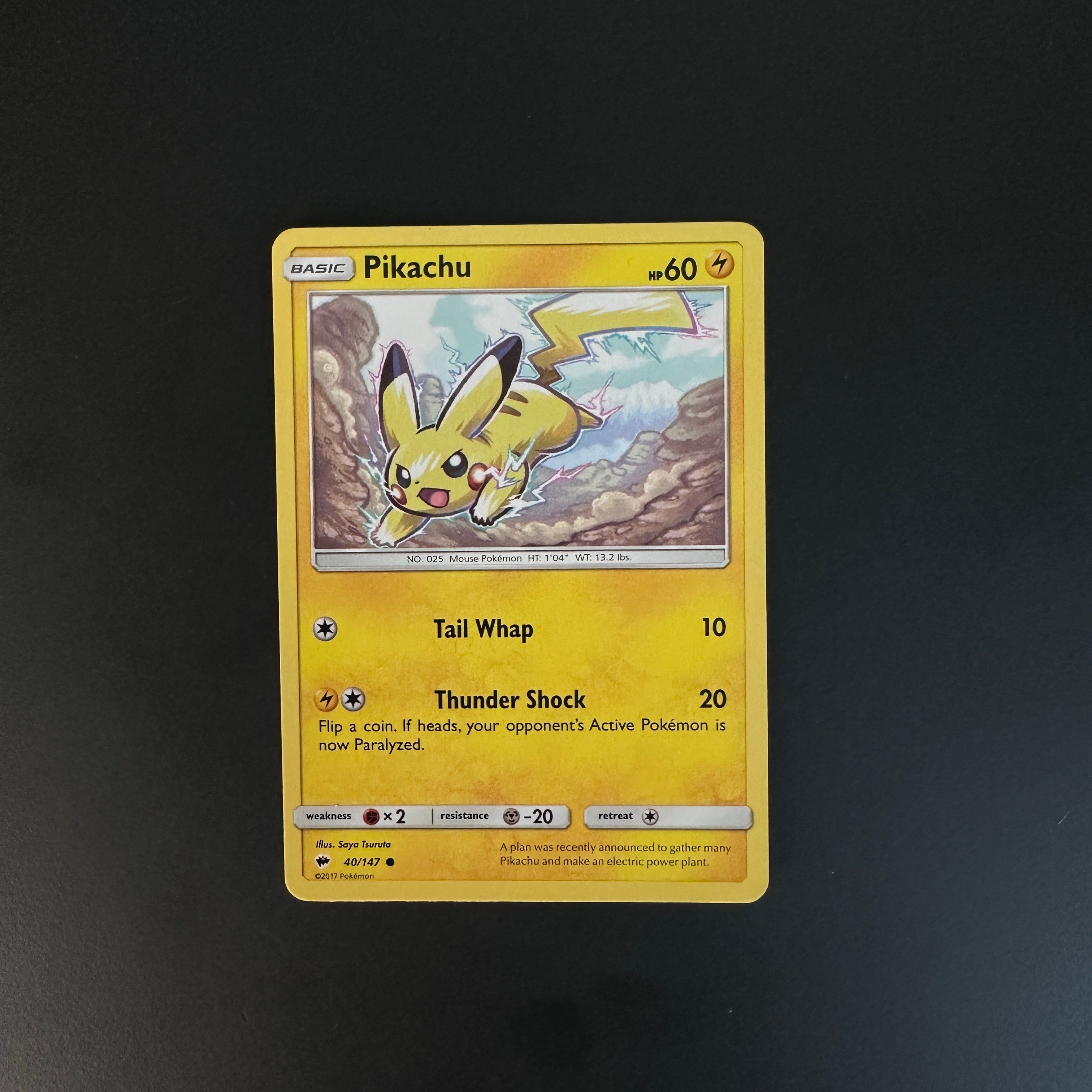 Pikachu Burning Shadows Common 40/147