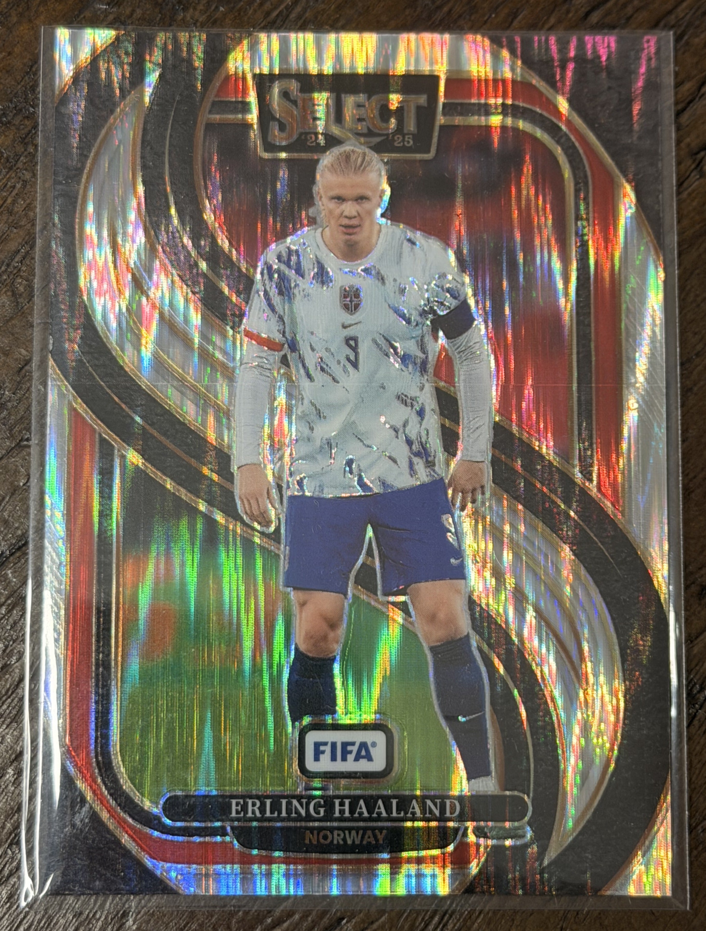 2024-25 Panini Select FIFA Erling Haaland #183 Prizm — Norway (Mezzanine)