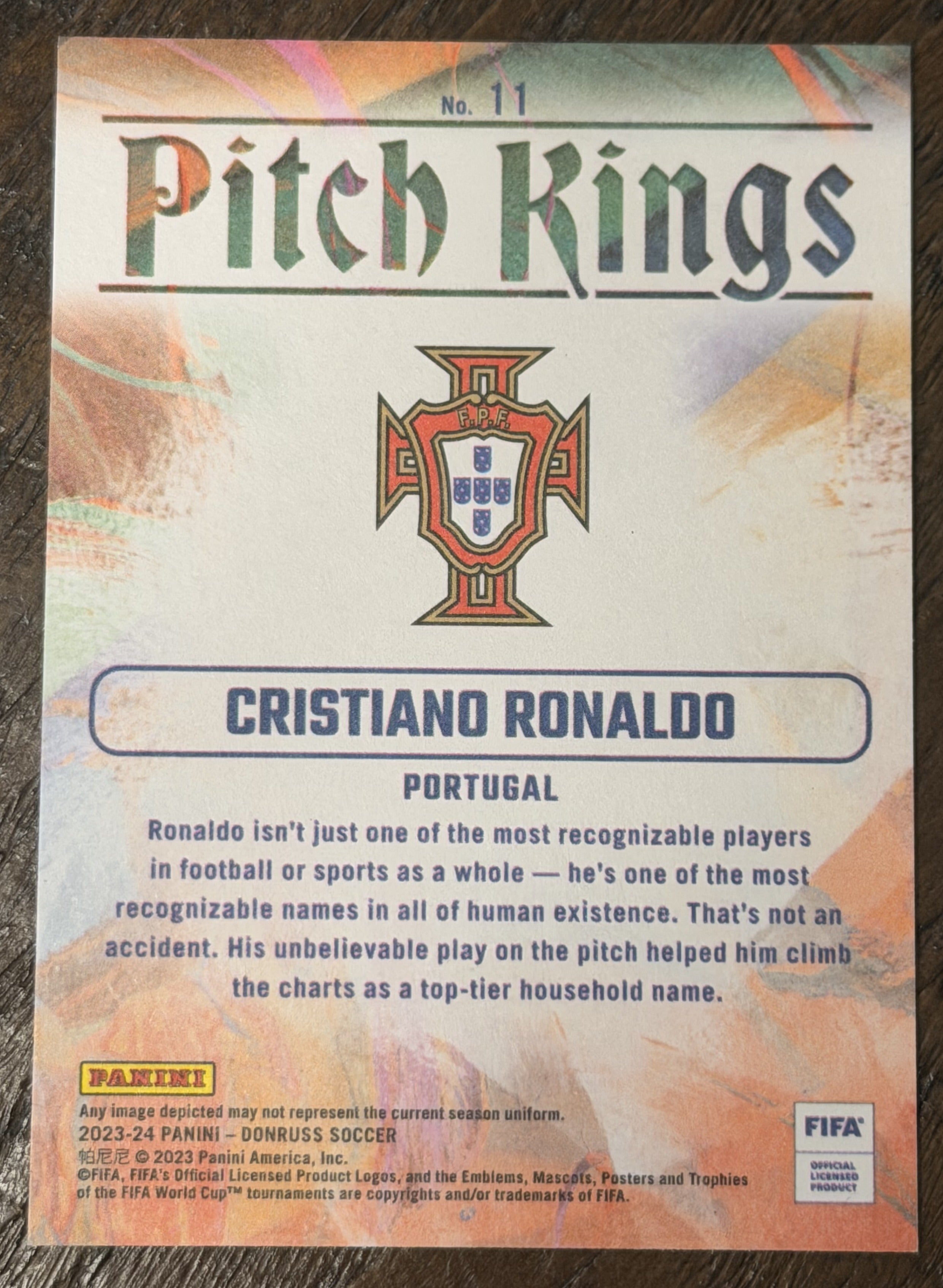 2023-24 Panini Donruss Pitch Kings Cristiano Ronaldo #11 — Portugal