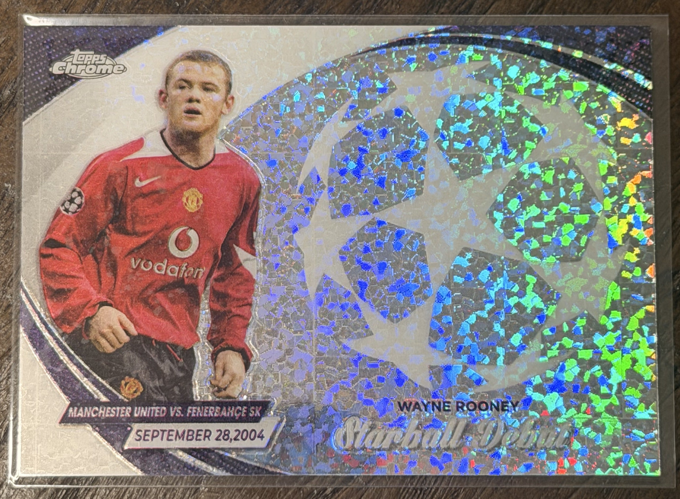 2024-25 Topps Chrome UEFA Starball Debut Wayne Rooney #SD-6 — Manchester United