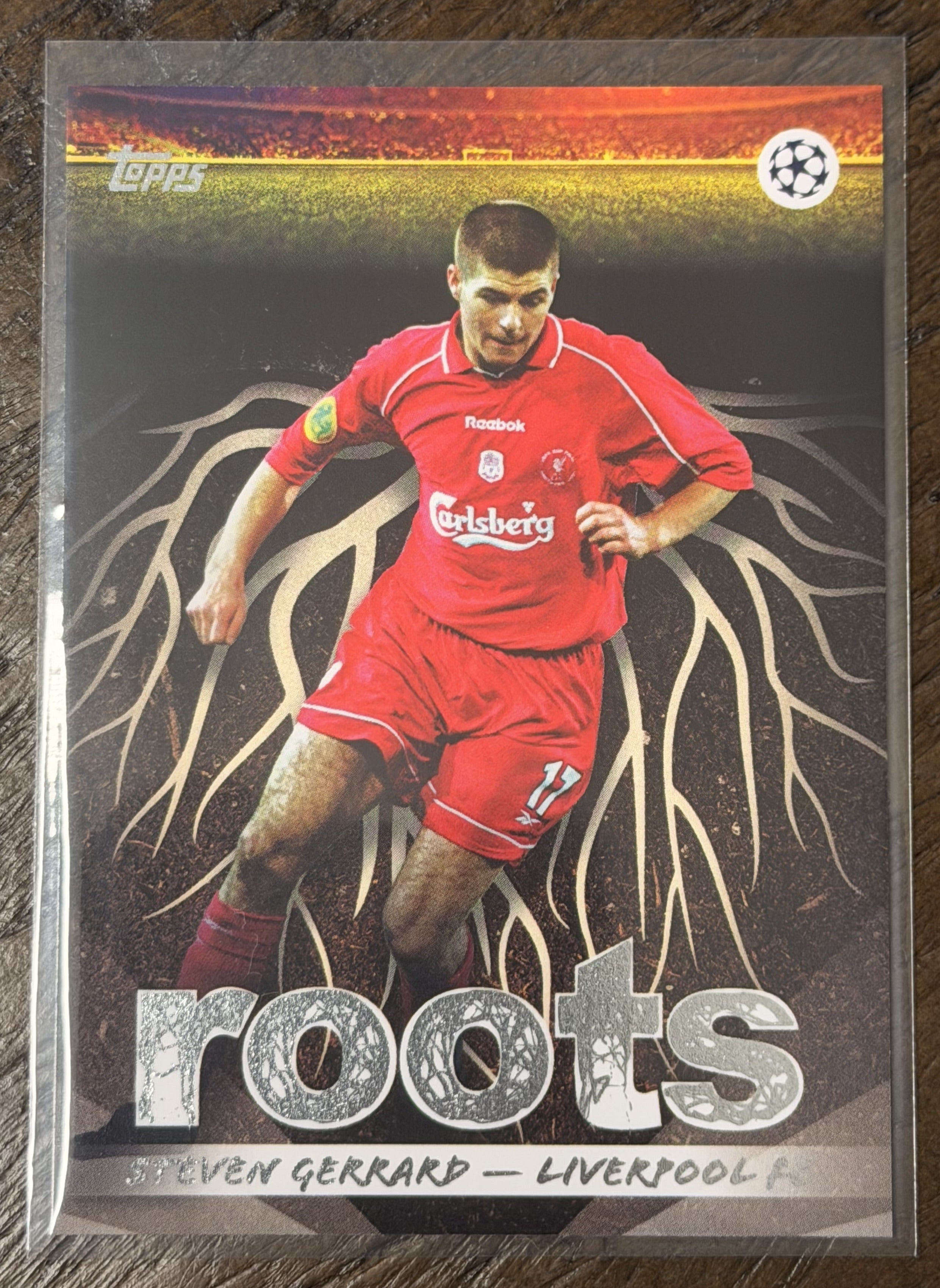 2025-26 Topps UEFA Club Competitions Roots Steven Gerrard #RT-14 — Liverpool FC