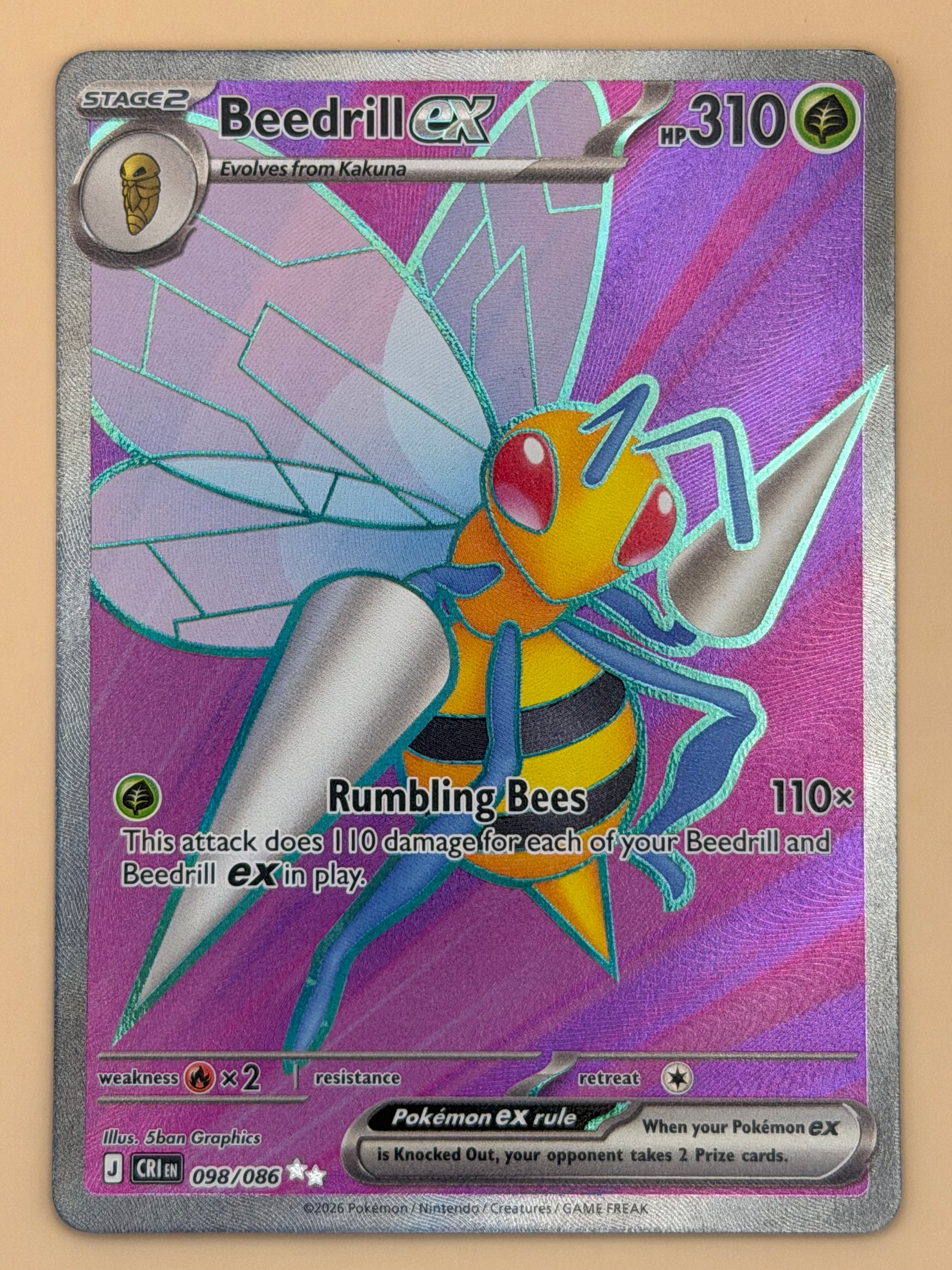 098/086 Beedrill ex - Chaos Rising