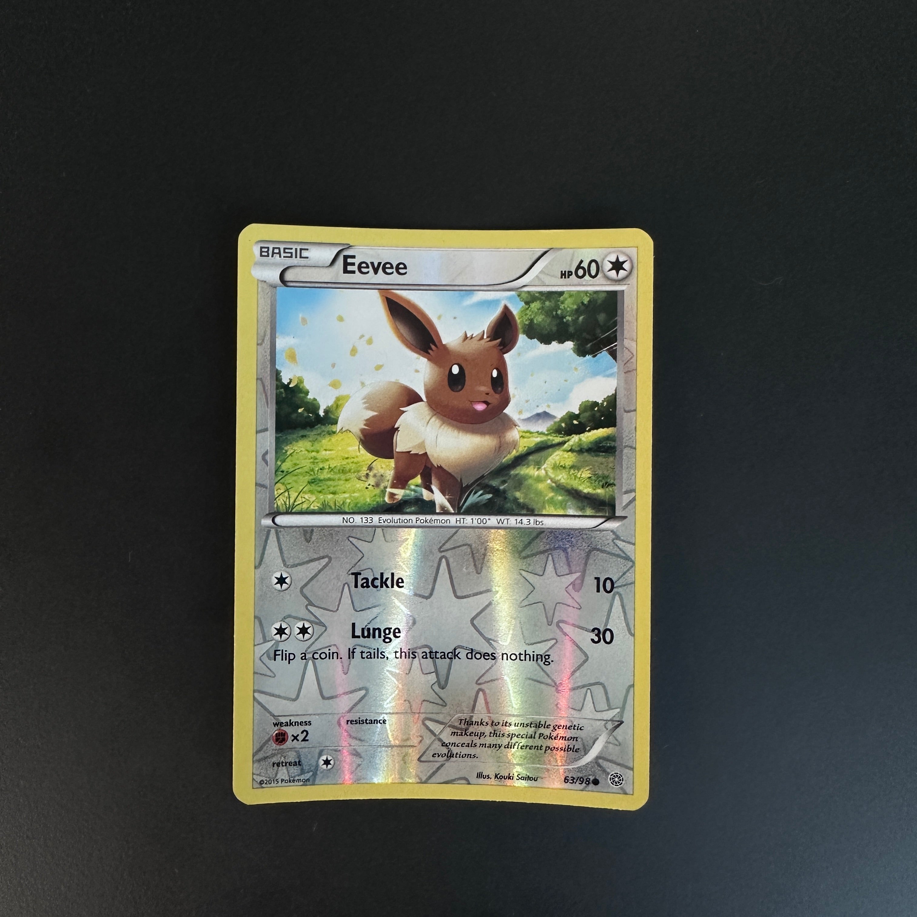 Eevee Common Reverse Holo XY - Ancient Origins 63/98