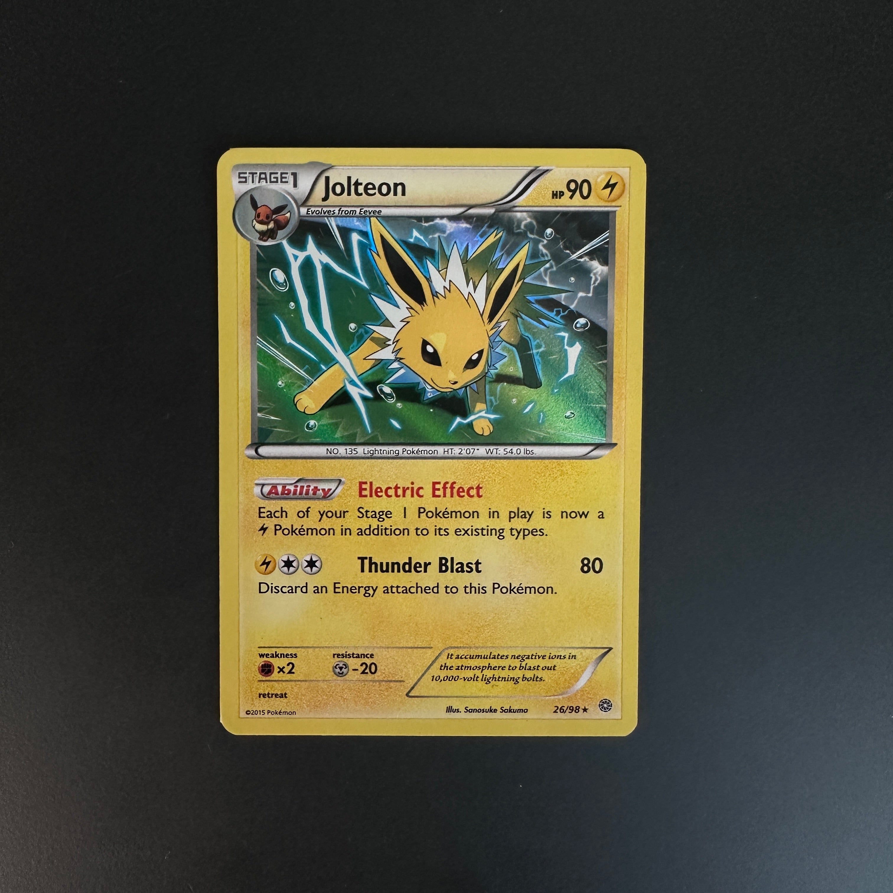 Jolteon Ancient Origins Holo Rare 26
