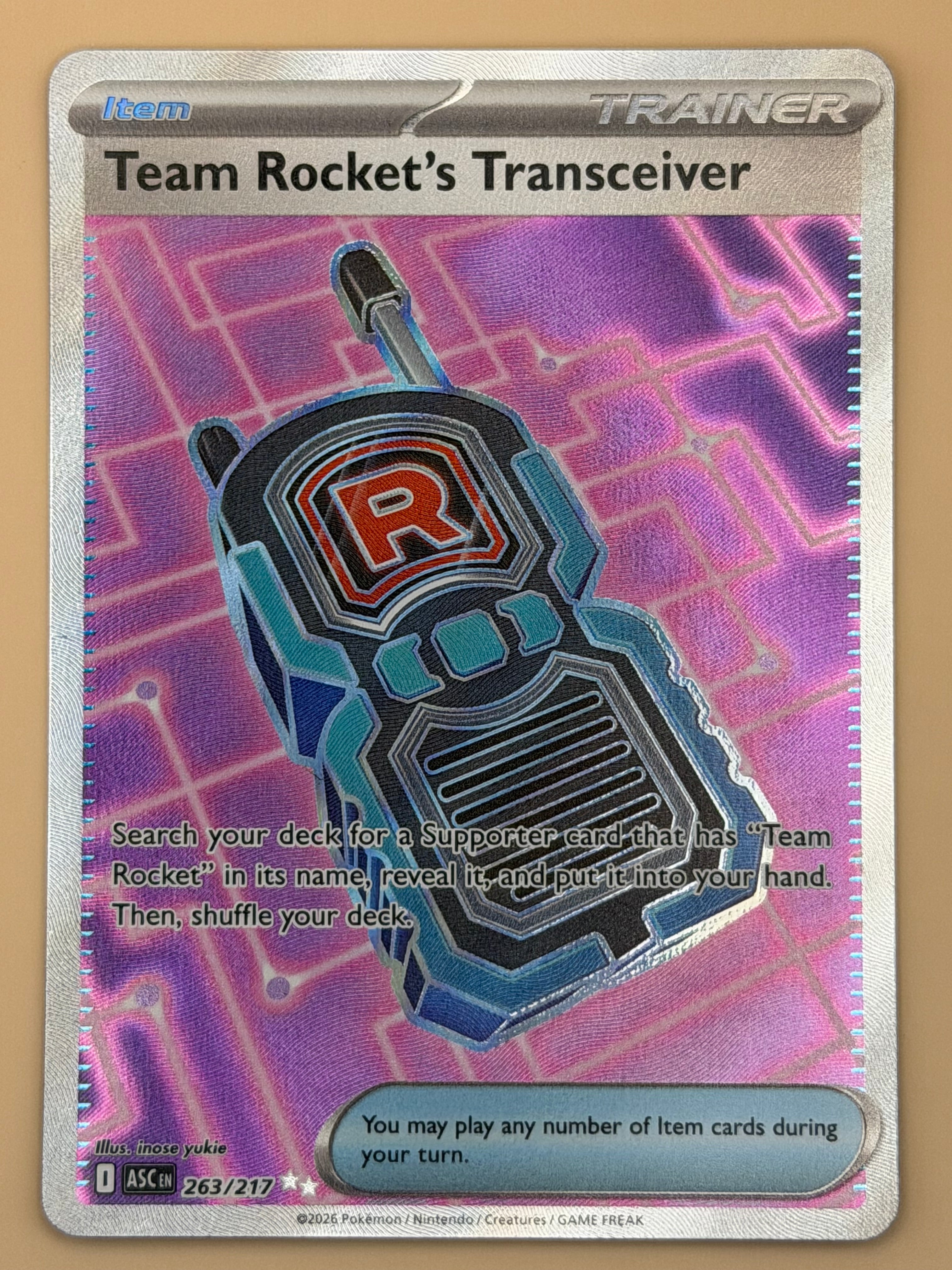 263/217 Team Rocket's Transceiver - Ascended Heroes