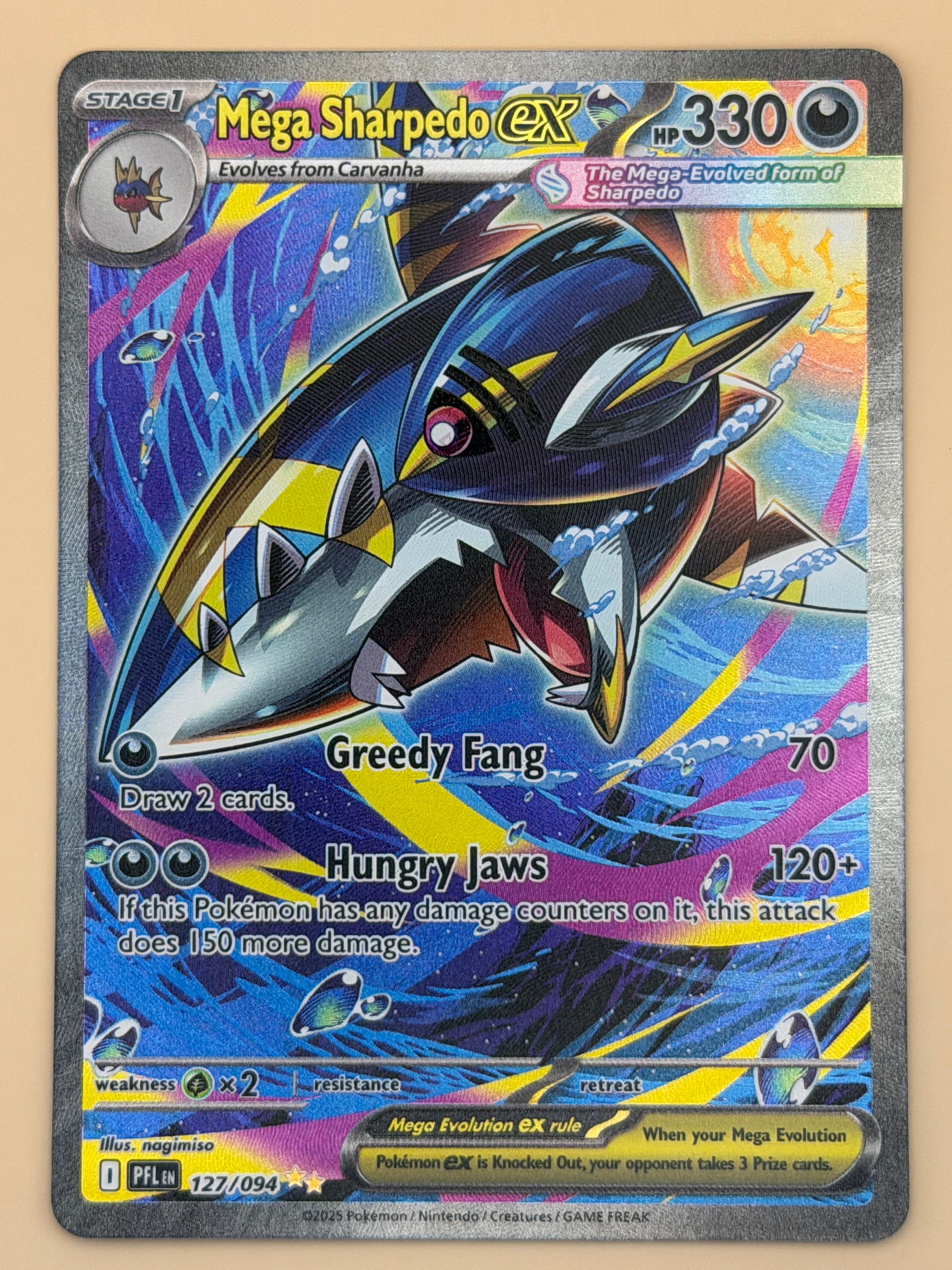 127/094 Mega Sharpedo ex - Phantasmal Flames