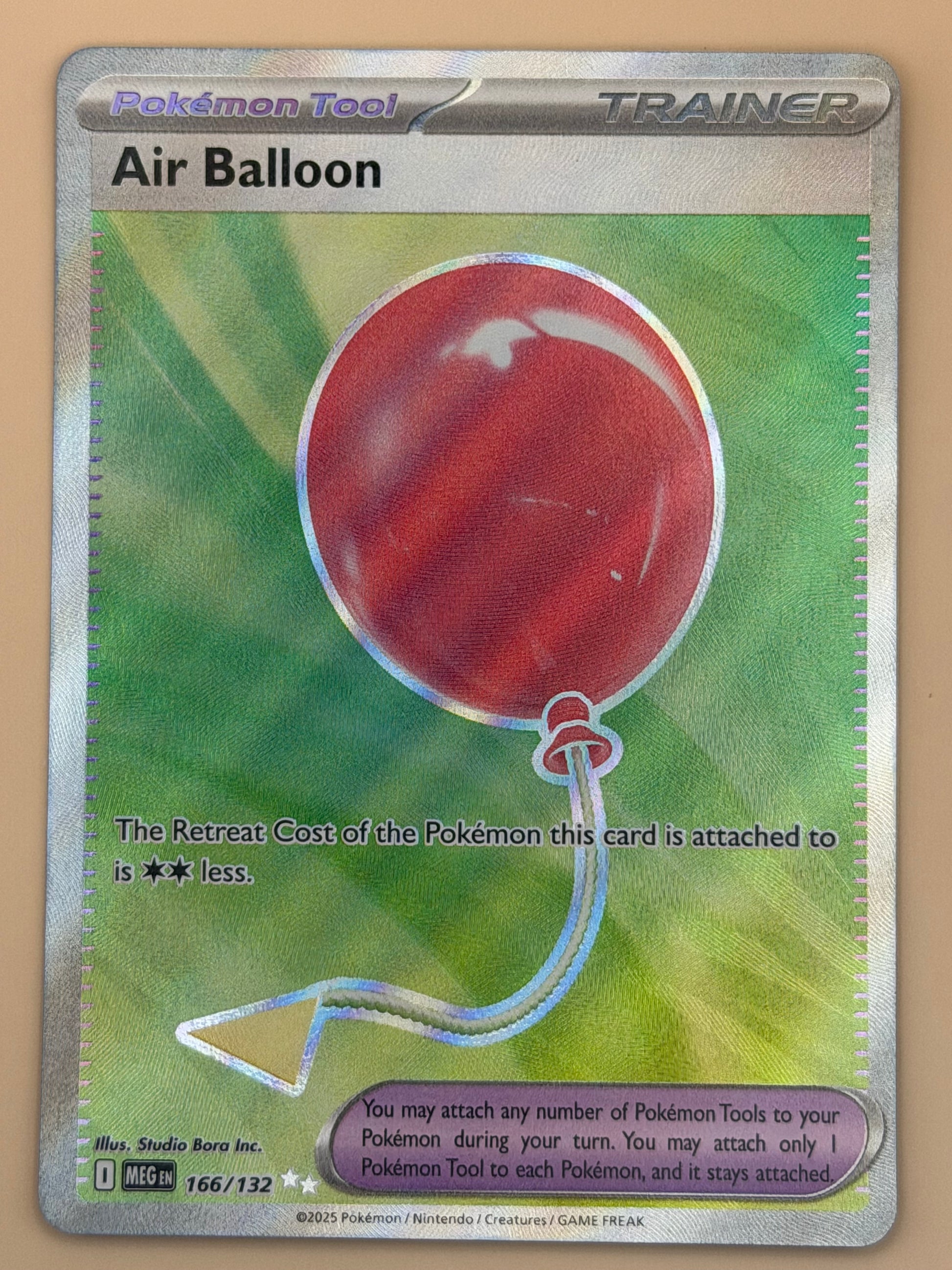 pokemon air balloon card Japanese Like new Evolves from null Rules Attach a Pokmon Tool to 1 of your Pokmon that doesnt already have a Pokmon Tool attached 166/132 Air Balloon - Mega