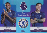 Topps PL 2025-26 No. 367 Moises Caicedo Enzo Fernandez Pro Partnerships