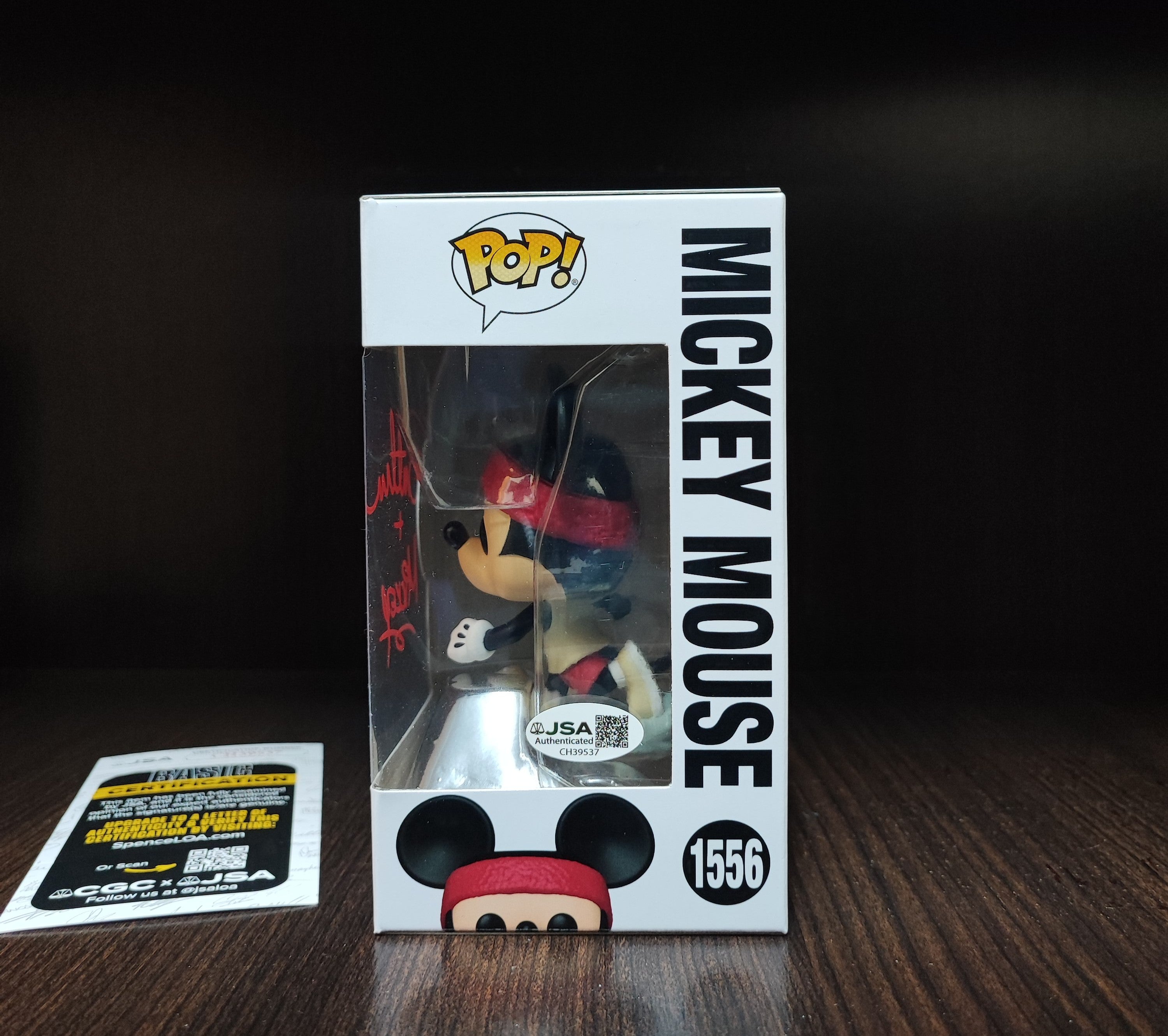 Funko Pop! Mickey Mouse #1566, Signed by Bret Iwan, JSA Authenticated