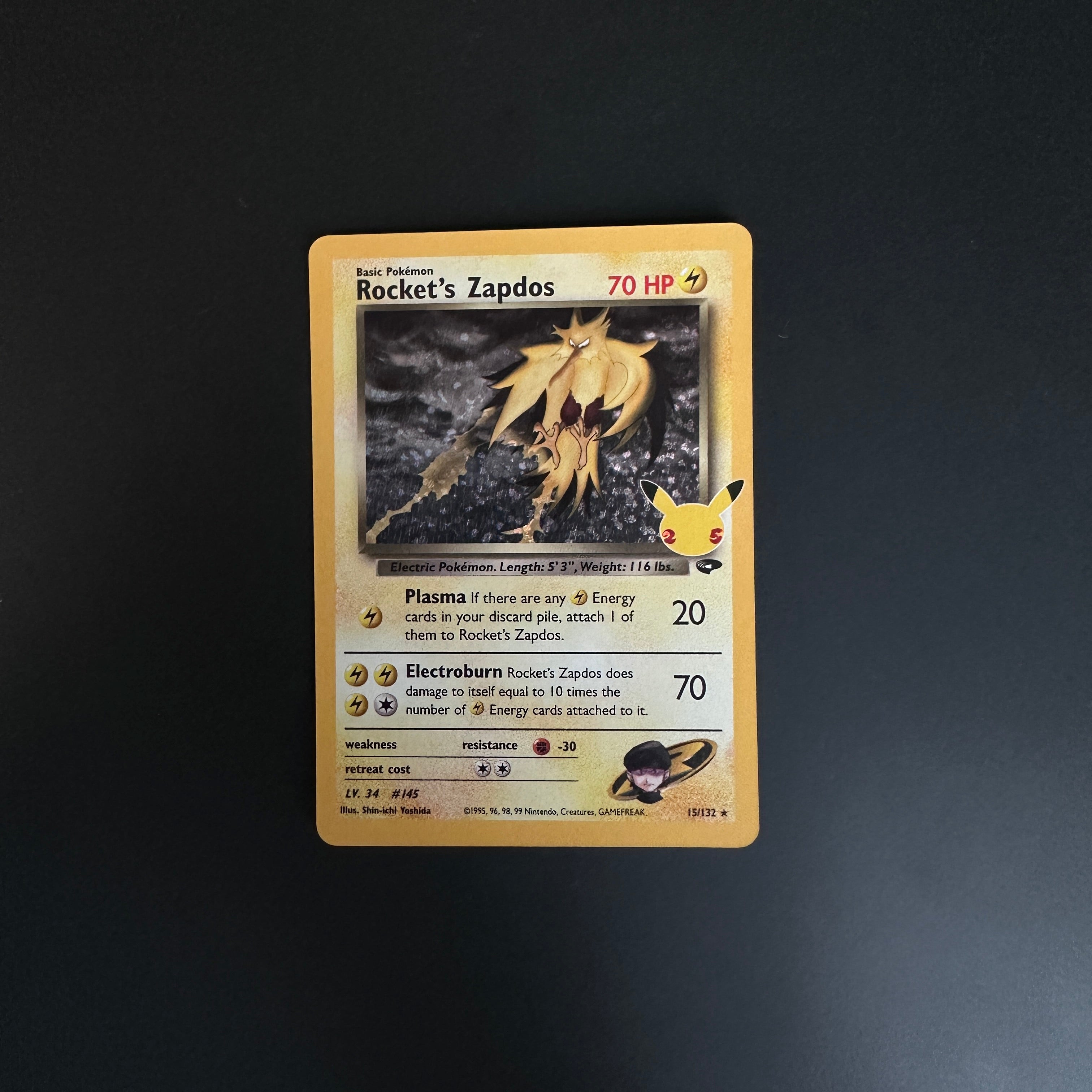Rocket's Zapdos Celebrations: Classic Collection Classic Collection 15/132