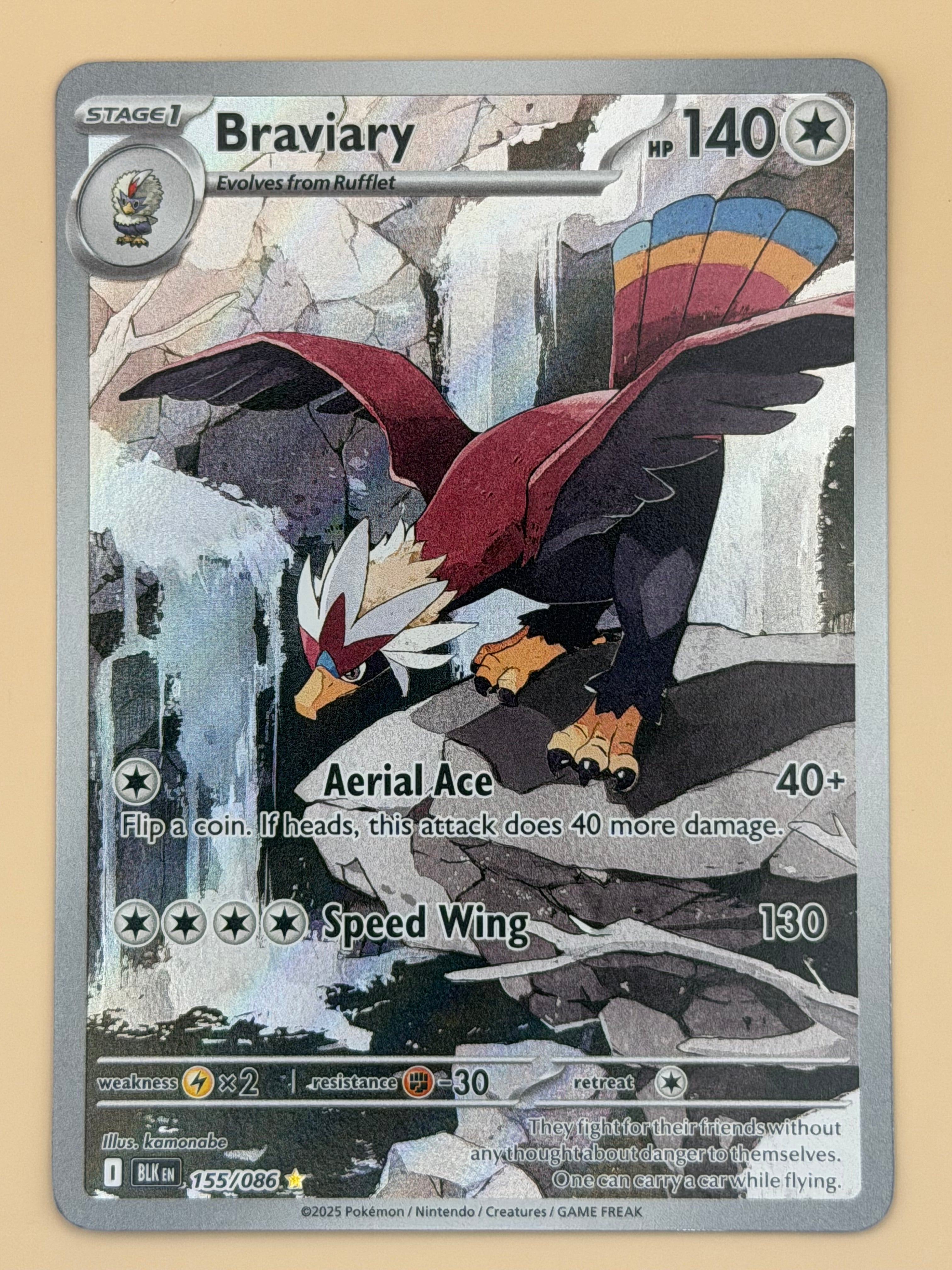 155/086 Braviary - Black Bolt
