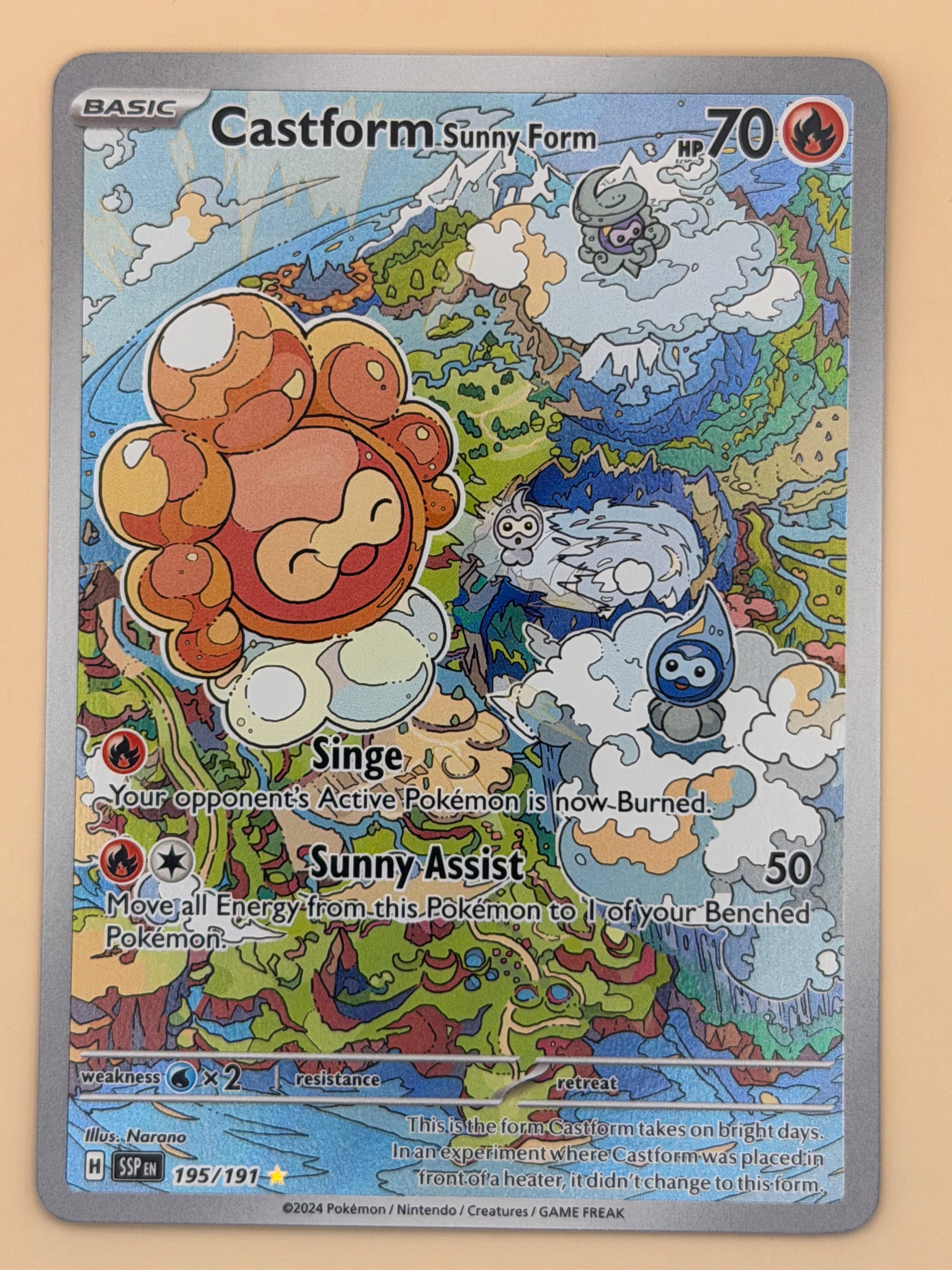 195/191 Castform Sunny Form - Surging Sparks