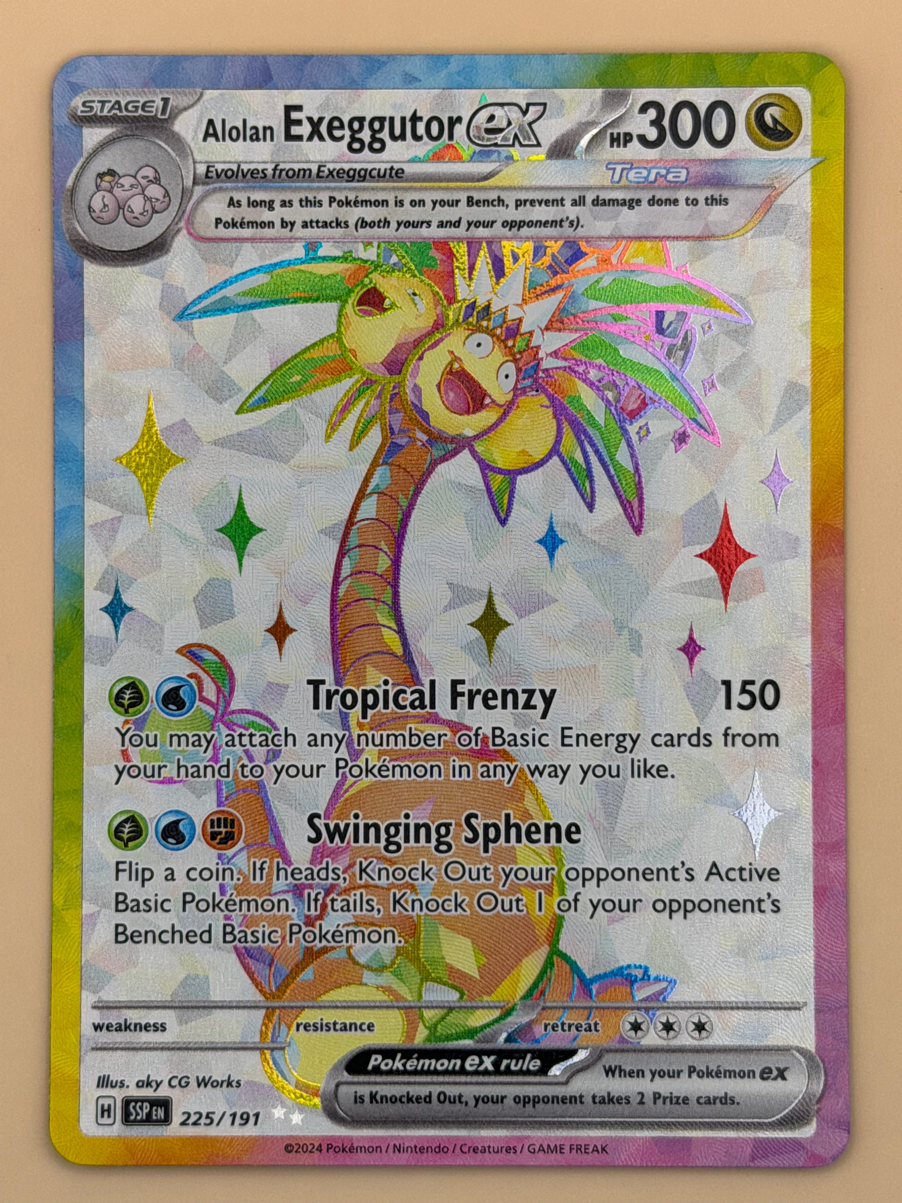 225/191 Alolan Exeggutor ex- Surging Sparks
