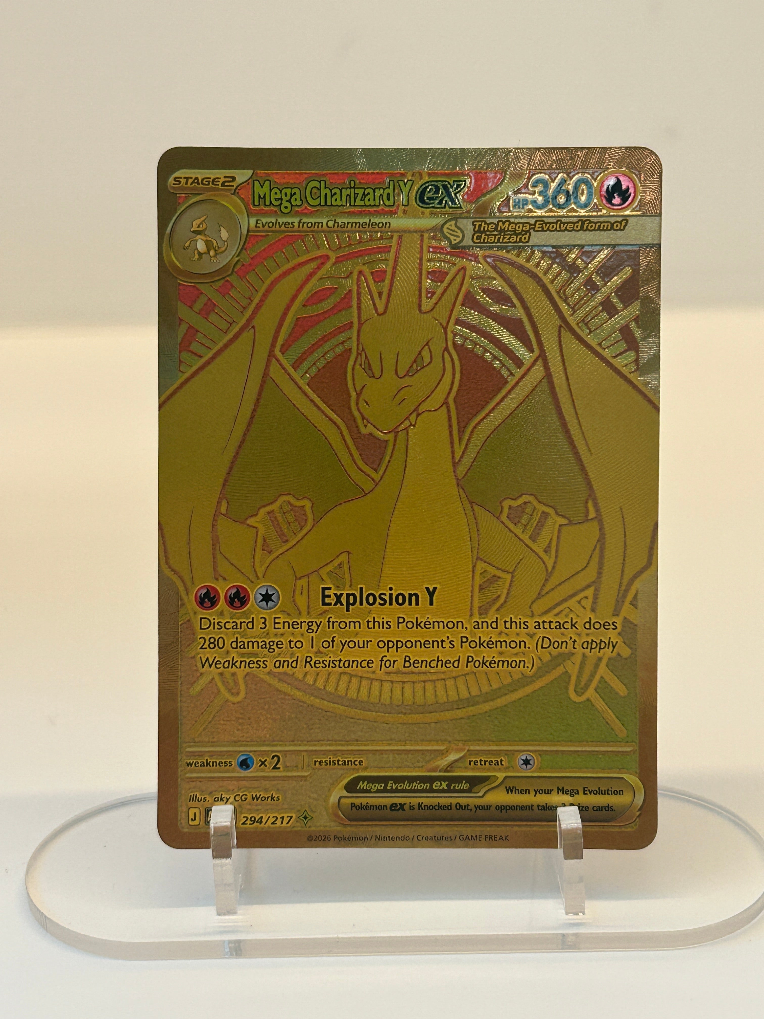 Mega Charizard Y ex Ascended Heroes Mega Hyper Rare 294/217