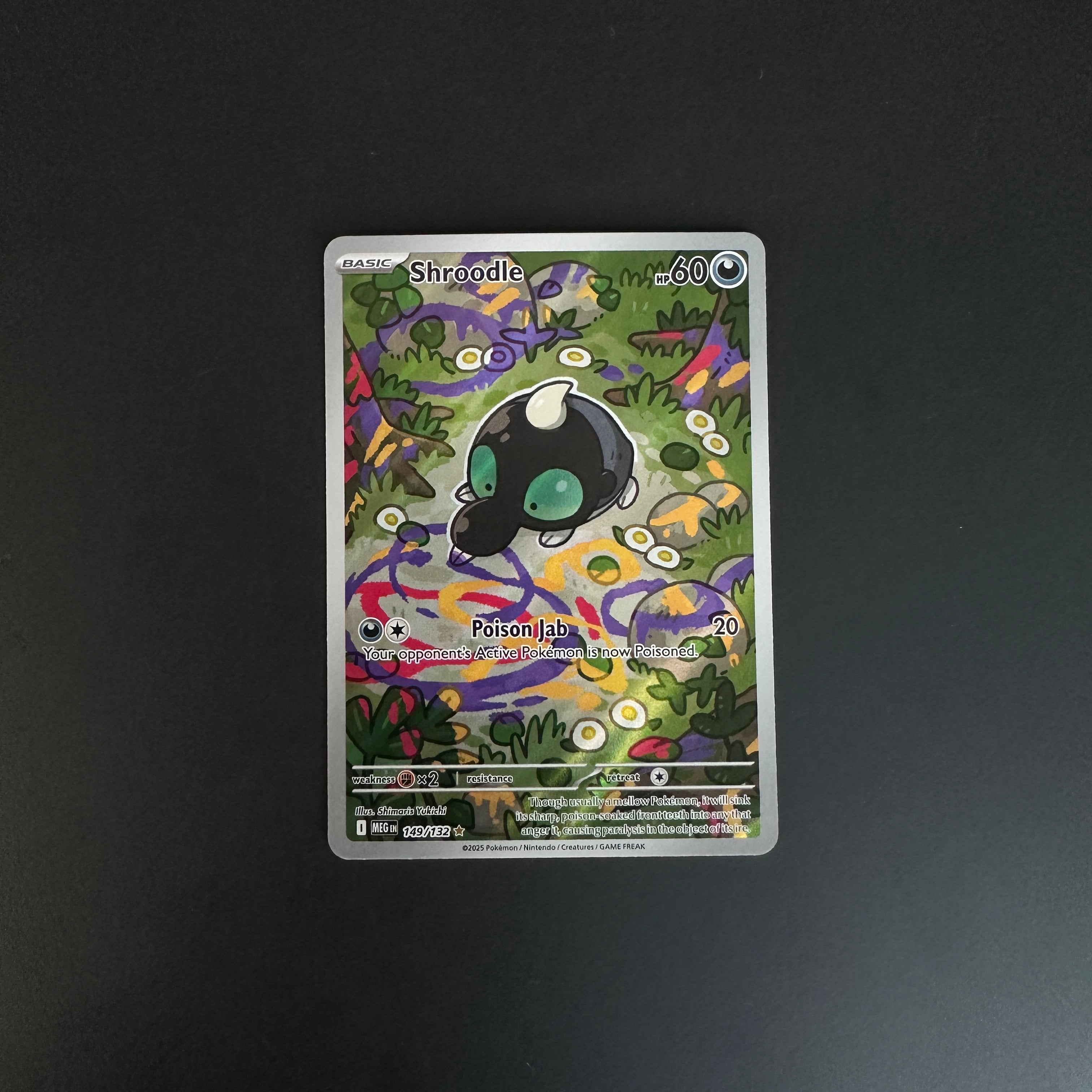 Shroodle Mega Evolution Illustration Rare 149/132