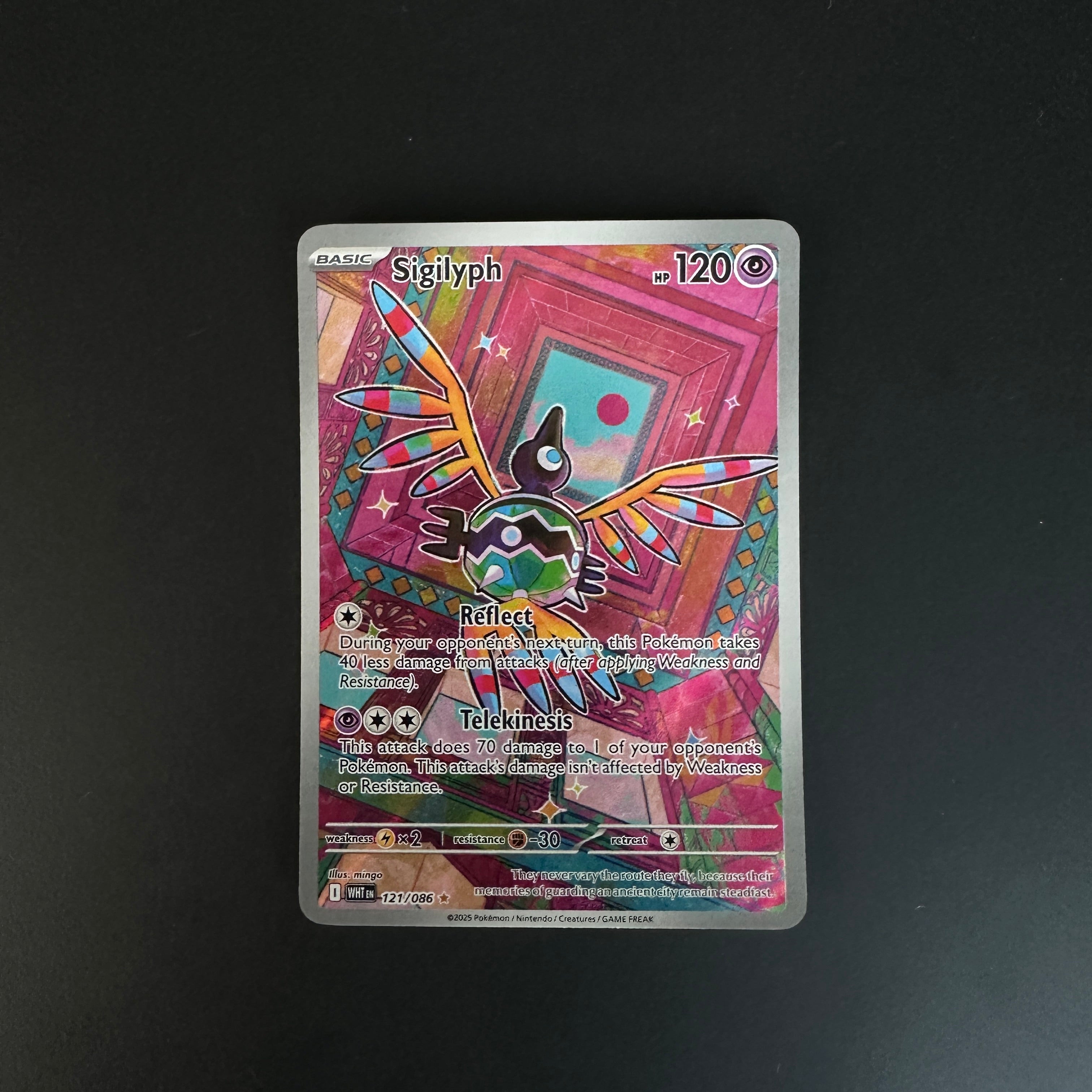 Sigilyph White Flare Illustration Rare 121/086