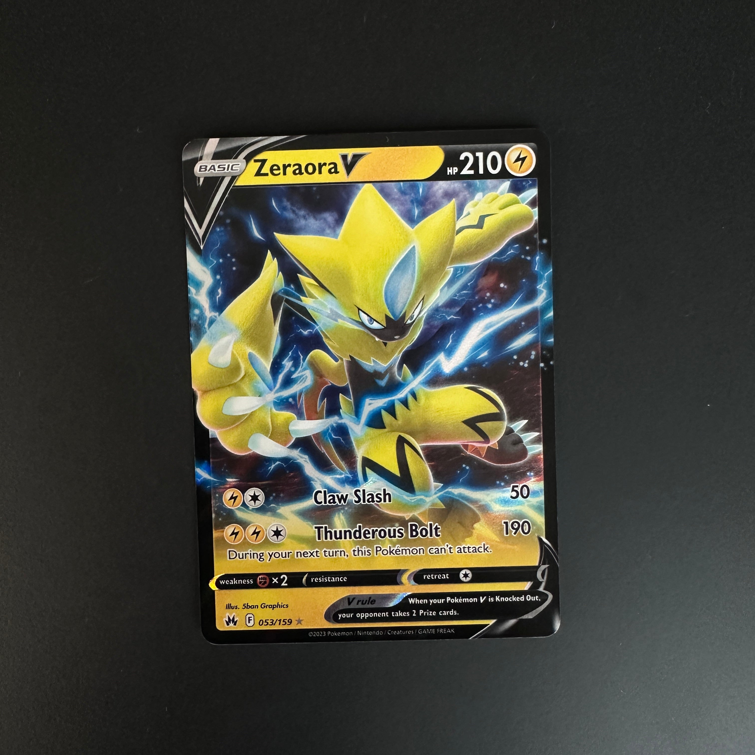 Zeraora V Crown Zenith Ultra Rare 053/159