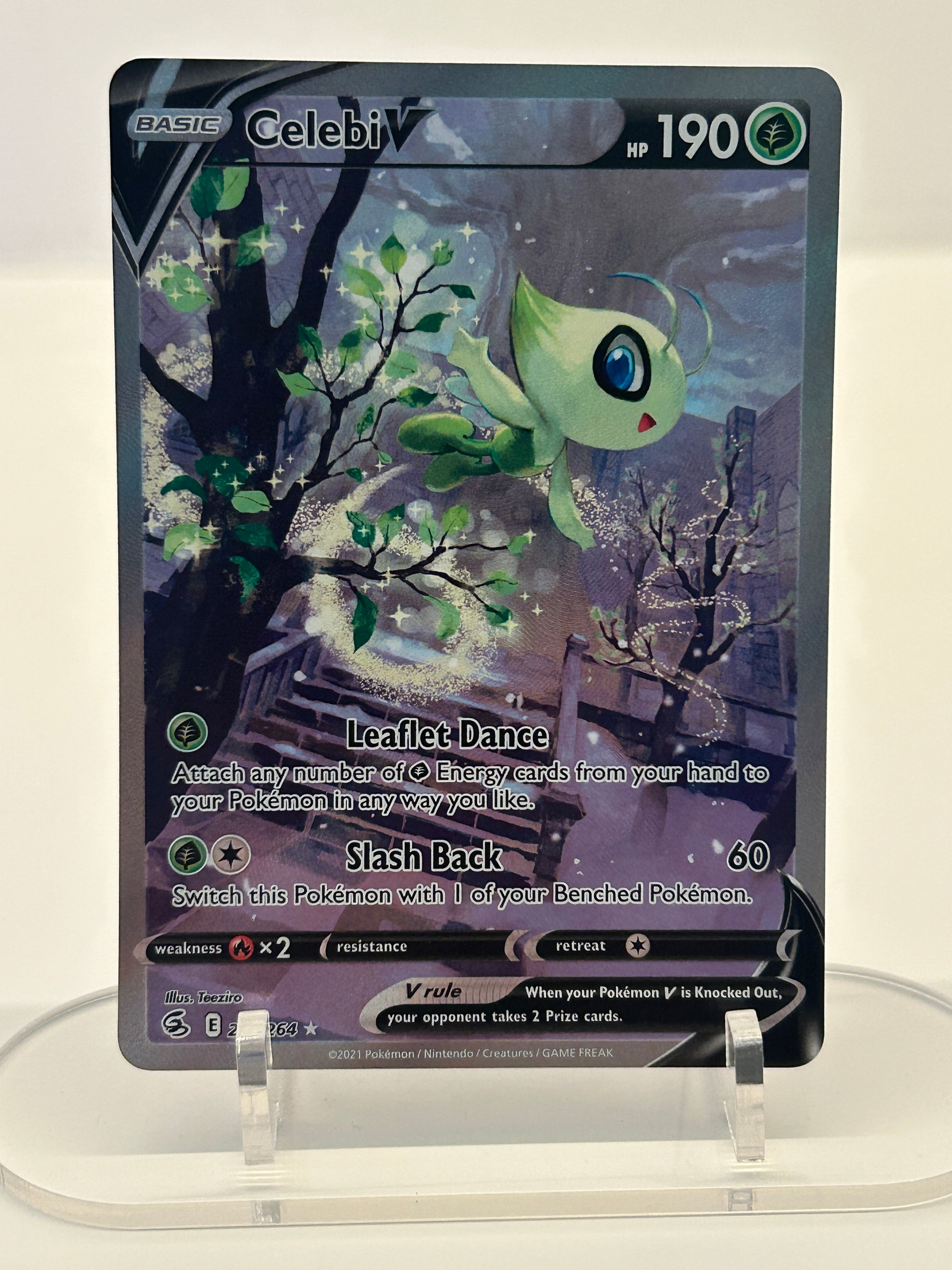 Celebi V (Alternate Full Art) Fusion Strike Ultra Rare 245/264